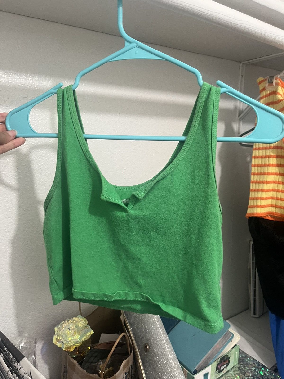 Other Green crop top Size L / US 10 / IT 46 - 1 Thumbnail