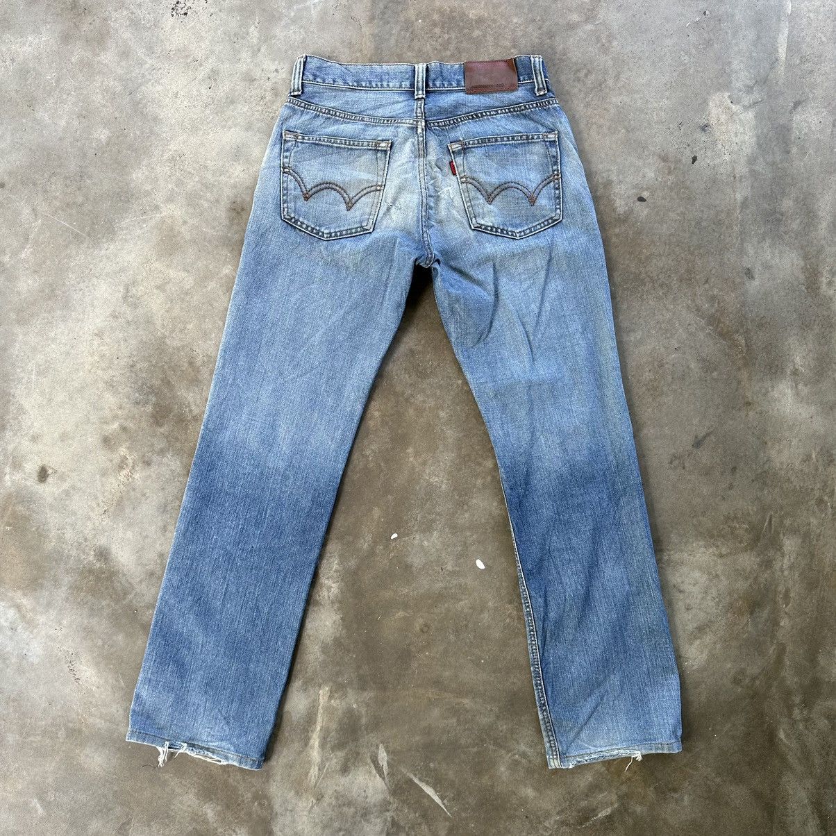 Japanese Brand Vintage Edwin 503 Sick Distressed Faded Denim Jean Pant W32 Size US 32 / EU 48 - 10 Thumbnail