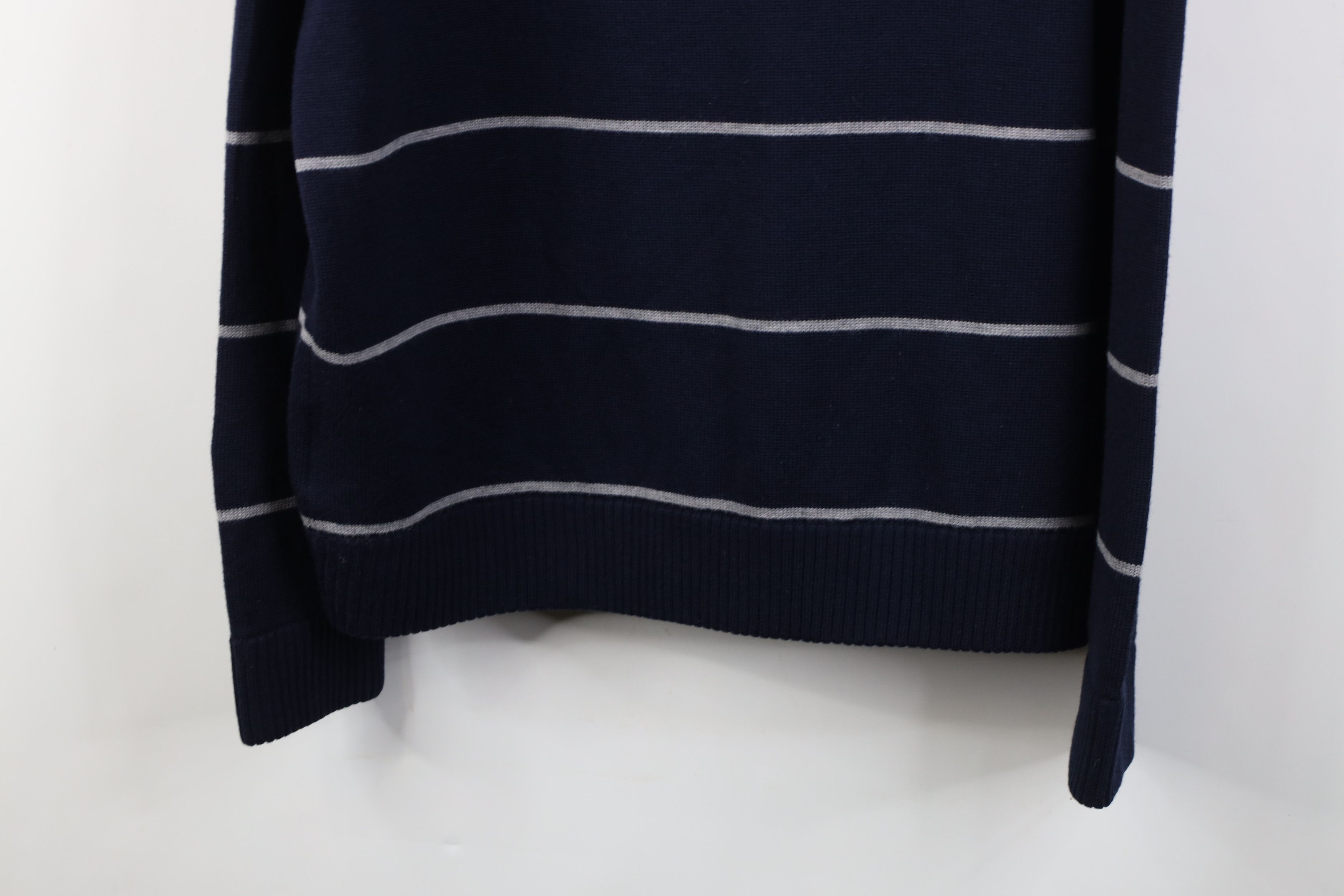 Brooks Brothers Brooks Brothers Merino Striped 1/4 Half Zip Pullover Sweater Size US XL / EU 56 / 4 - 13 Thumbnail