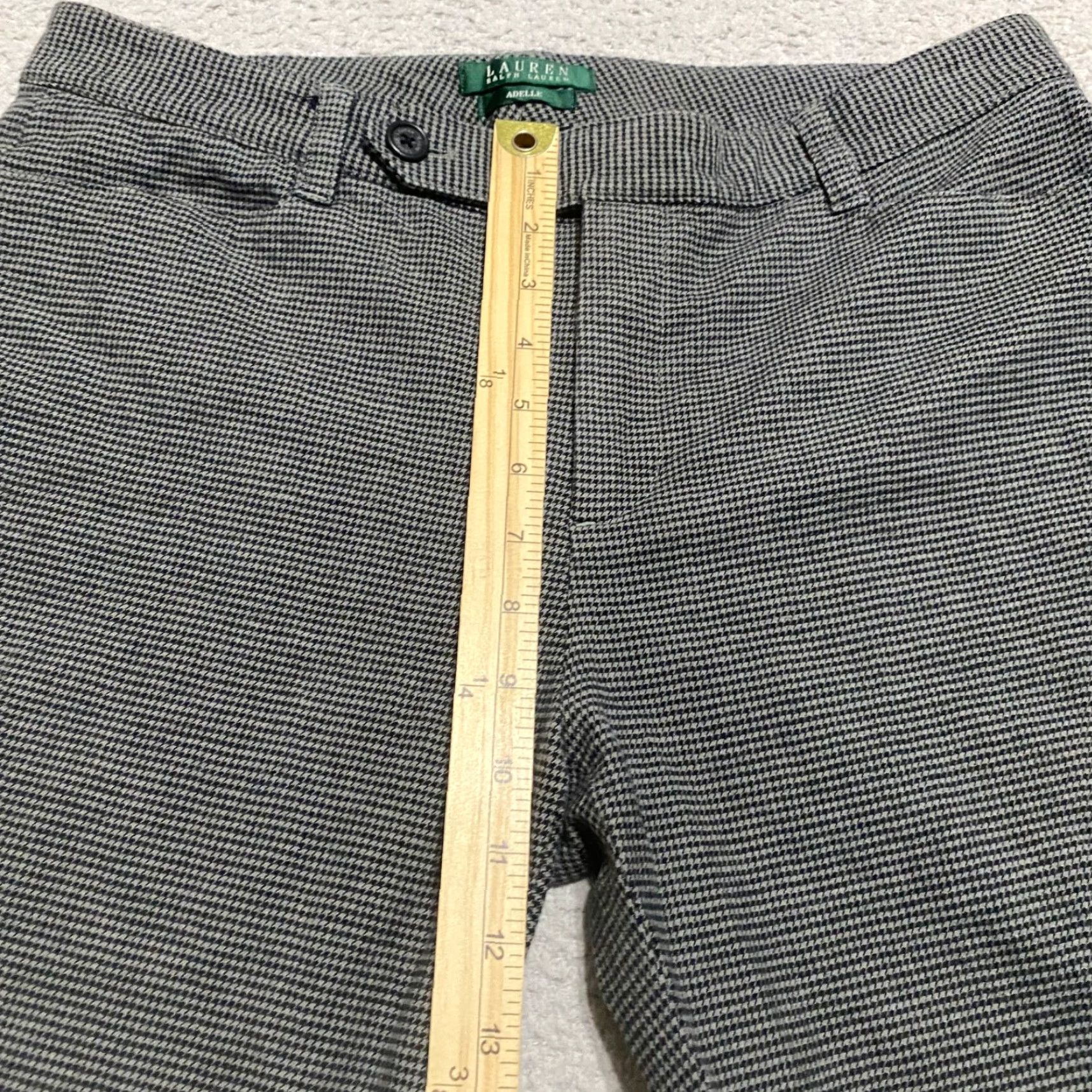 Ralph Lauren Lauren Ralph Lauren Womens Dress Pants Adelle Gray Plaid Check Twill Flared 10 Office Shirt Womens 90s Preppy Style Mens? Wait. Size 32" / US 10 / IT 46 - 4 Thumbnail