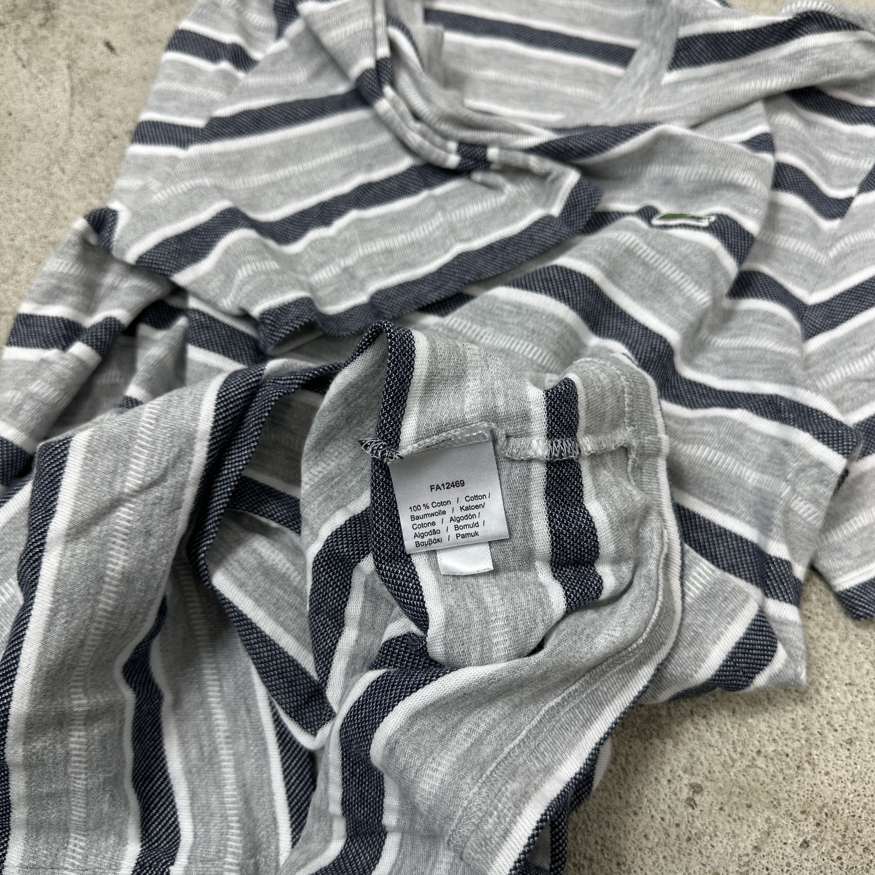 Lacoste Vintage Striped Sporty Streetwear Lacoste T-shirt Y2K Size US M / EU 48-50 / 2 - 6 Thumbnail