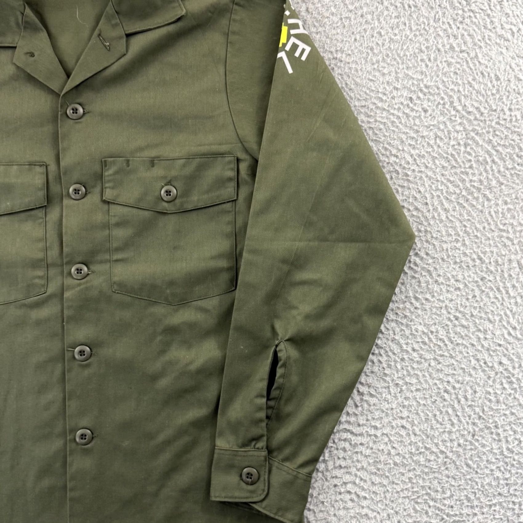 Vintage VINTAGE US Military OG-507 Utility Shirt Mens S Green Fatigue 80s Army Button-Up Size US S / EU 44-46 / 1 - 5 Thumbnail