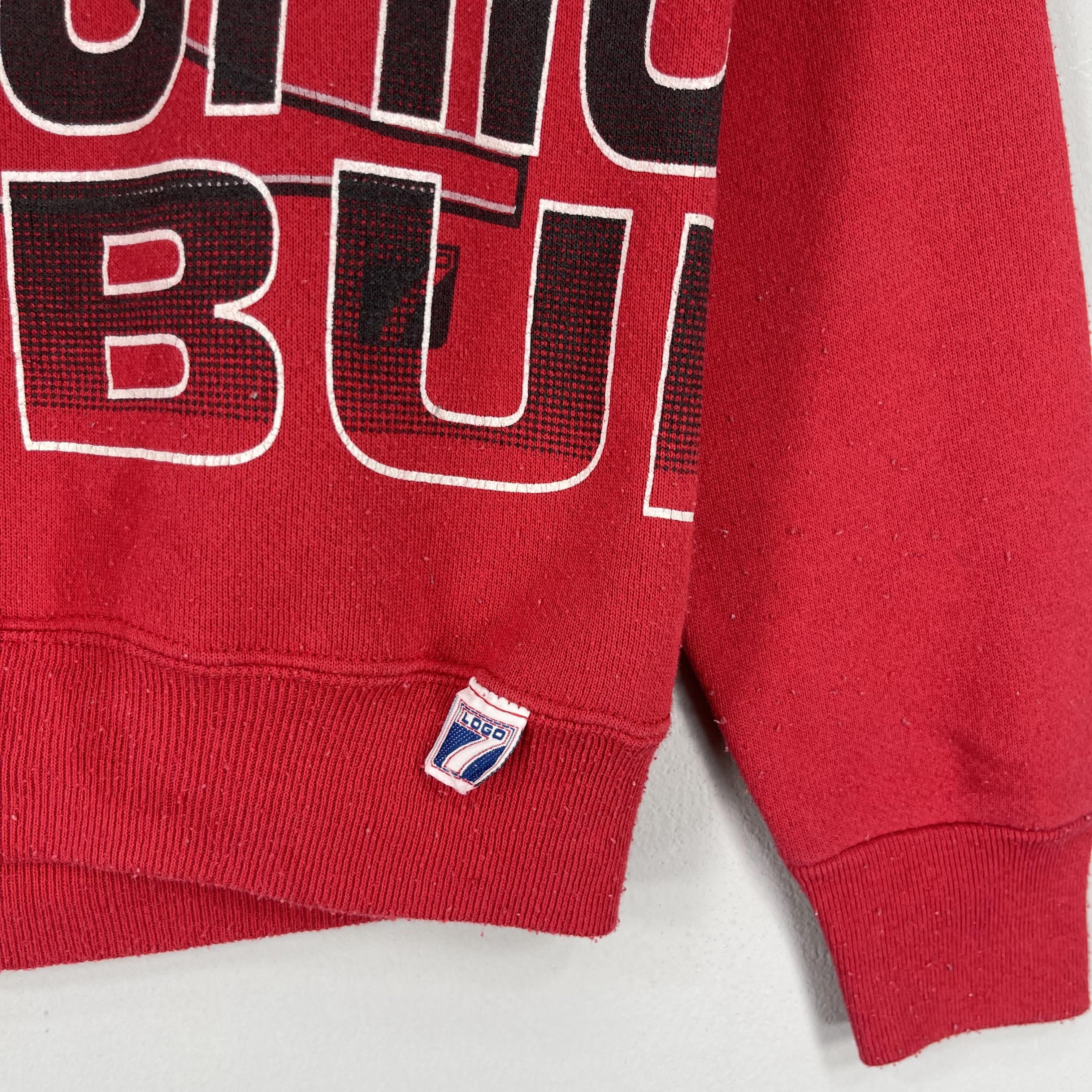 NBA Vintage 90's Logo 7 CHICAGO BULLS Nba Sweatshirt Size US S / EU 44-46 / 1 - 3 Thumbnail