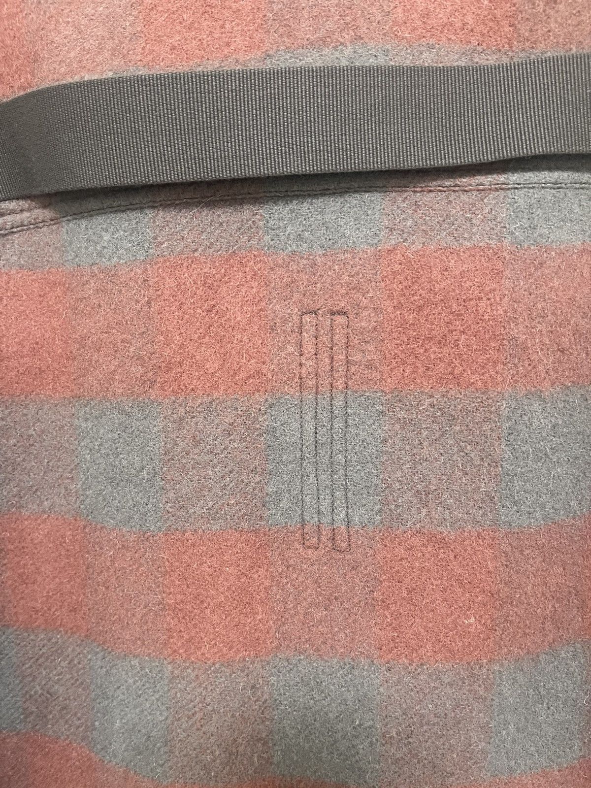 Rick Owens Rick Owens Oversized Outershirt Rosewood Plaid Sz 50 Size US M / EU 48-50 / 2 - 9 Thumbnail