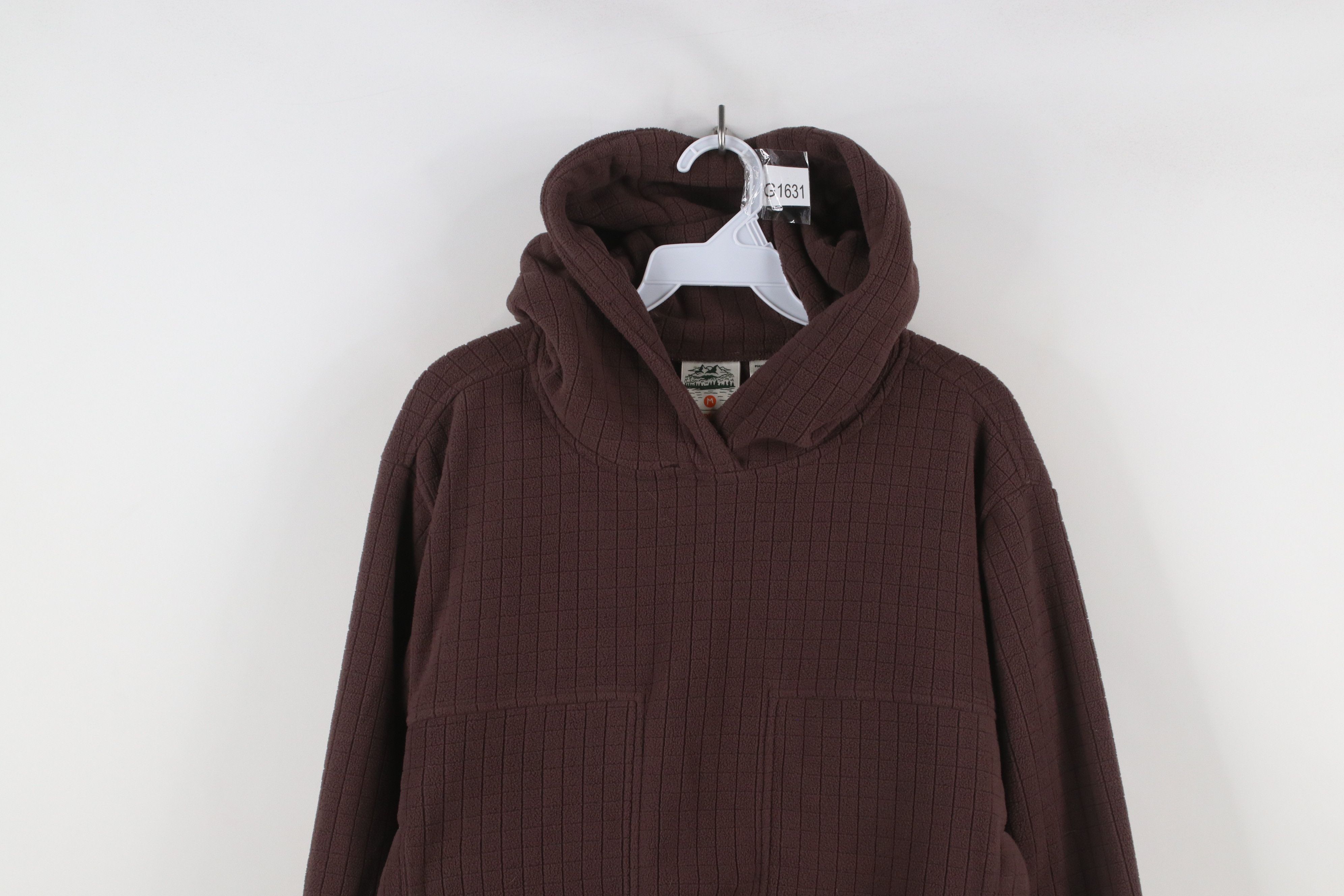 Vintage Beardedgoat Spell Out Sierra Fleece Hoodie Sweatshirt Brown Size M / US 6-8 / IT 42-44 - 2 Thumbnail