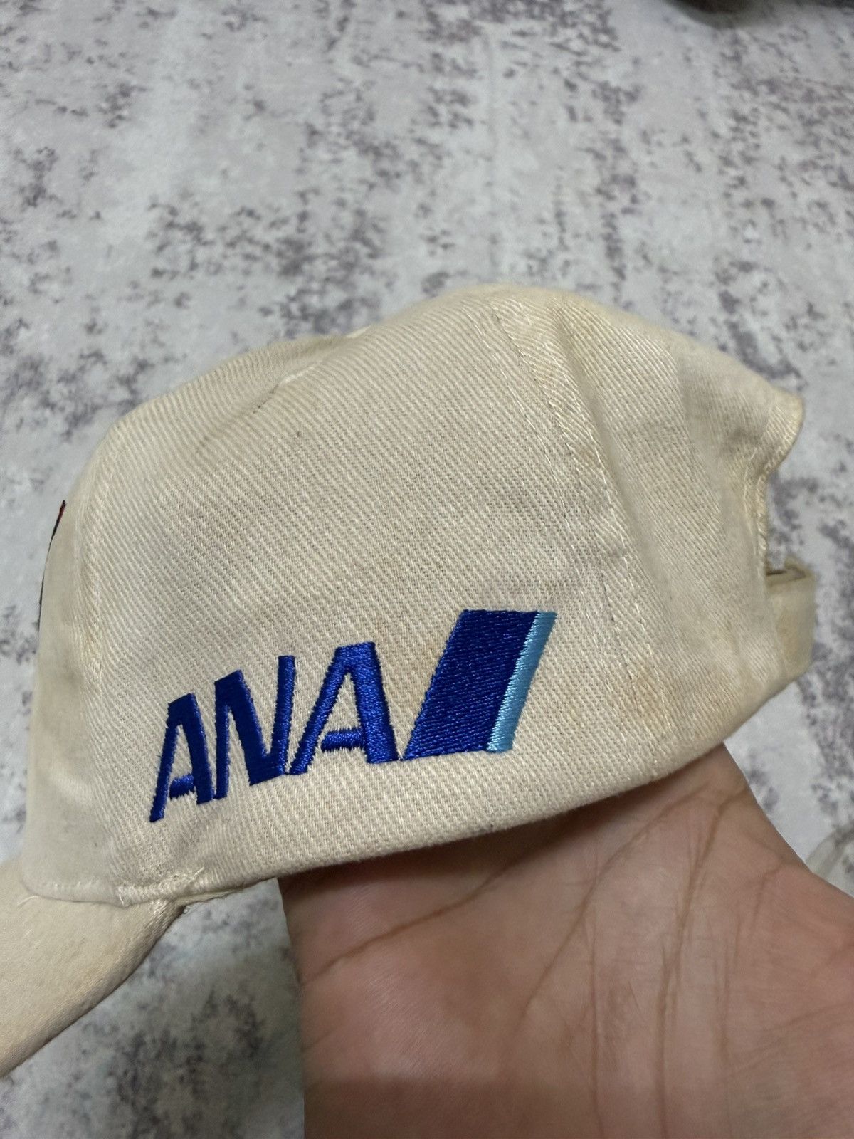 Japanese Brand Vintage Ana Open Velcro Adjustable Cap Size ONE SIZE - 7 Thumbnail