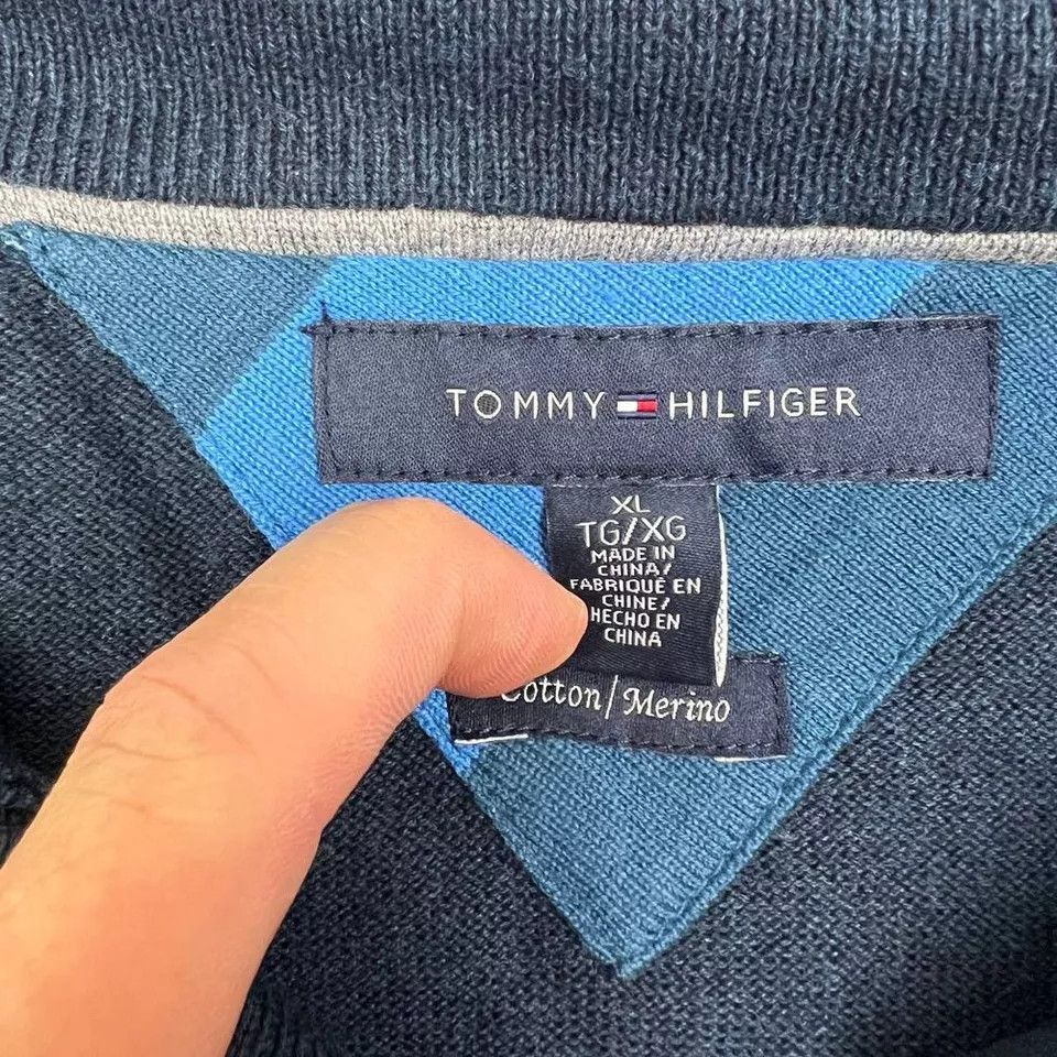 Tommy Hilfiger Tommy Hilfiger Sweatshirt Men Pullover Long Sleeve Cotton XL Size US XL / EU 56 / 4 - 3 Thumbnail