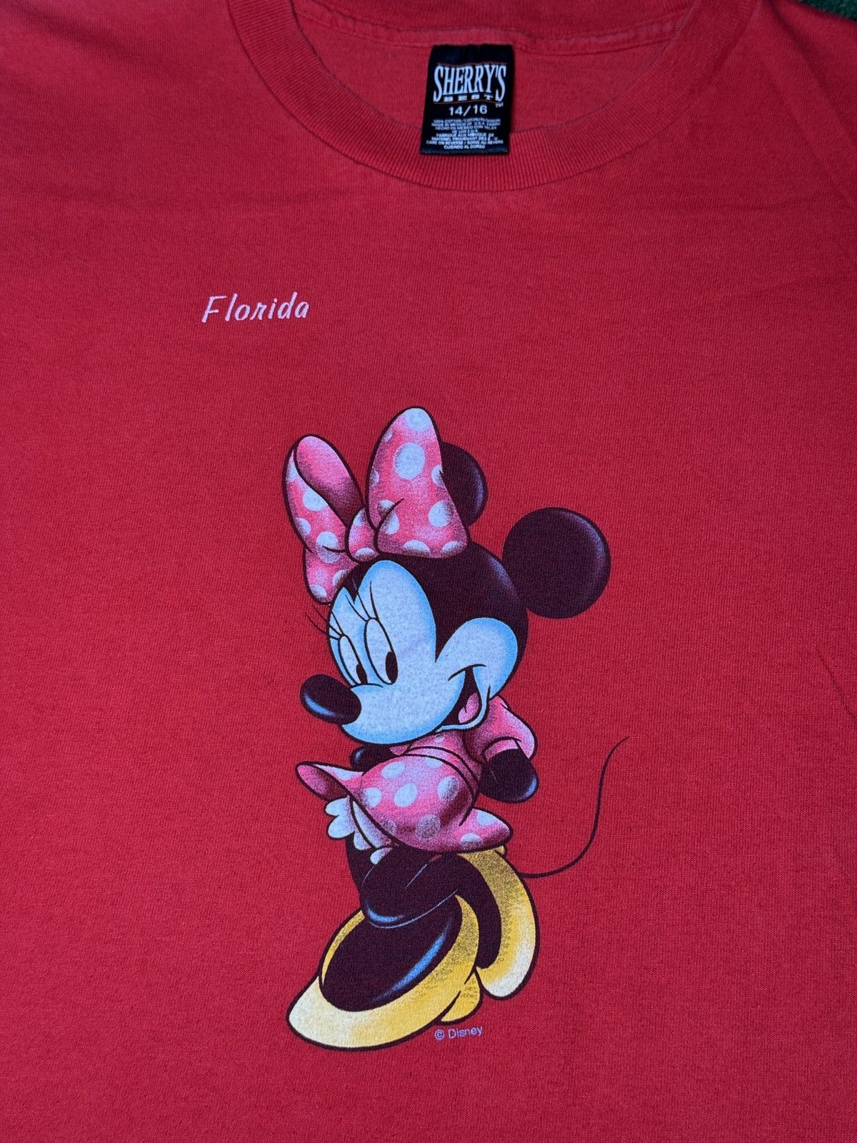 Disney × Vintage Vintage 90s Minnie Mouse Disney Florida Baby Tee T Shirt Size S / US 4 / IT 40 - 2 Thumbnail