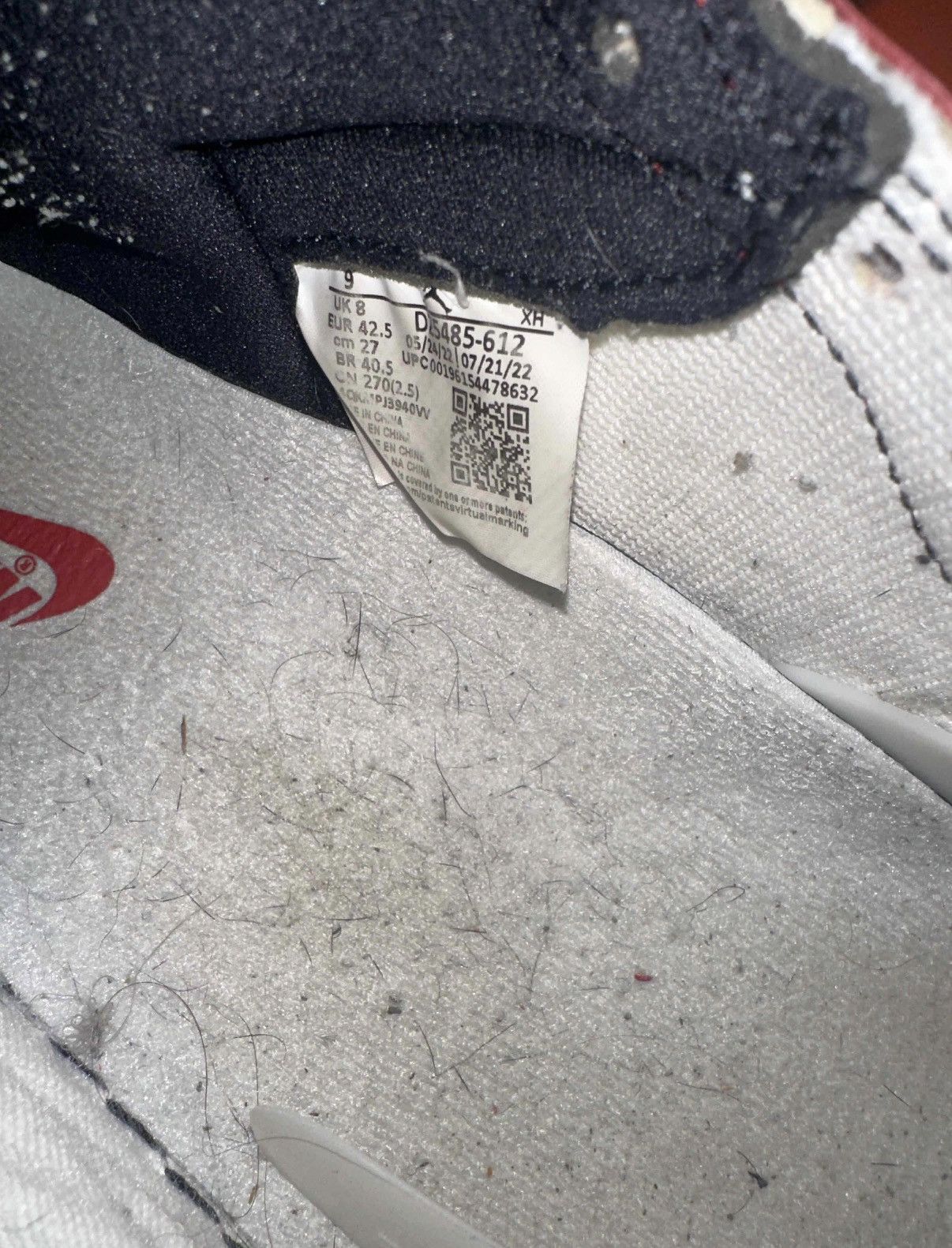 Jordan Brand Jordan 1 Chicago Lost and Found Size US 9 / EU 42 - 6 Thumbnail