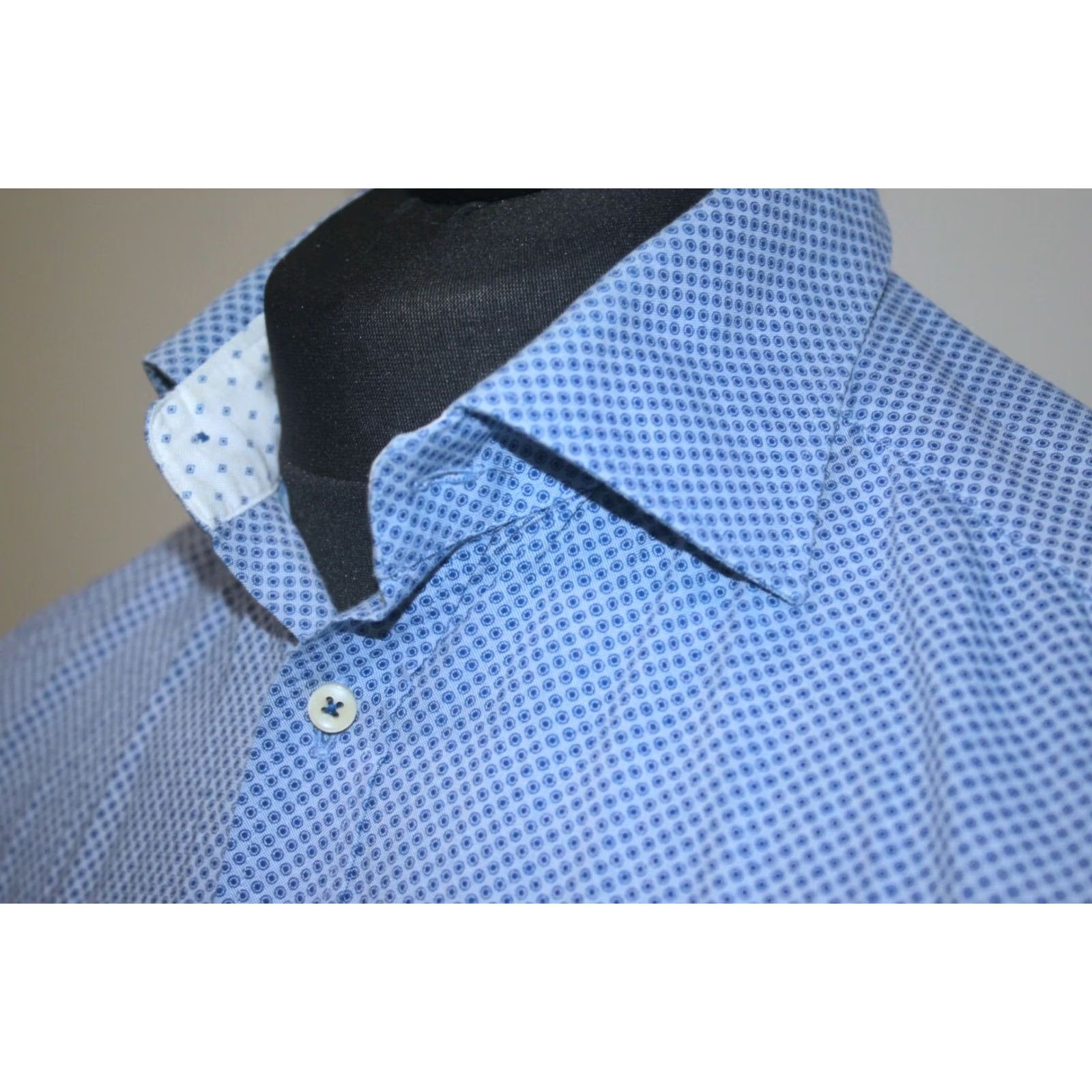 Vintage Stenstroms Slimline Shirt Blue mens Size 39 15 1/2 Size US L / EU 52-54 / 3 - 2 Thumbnail