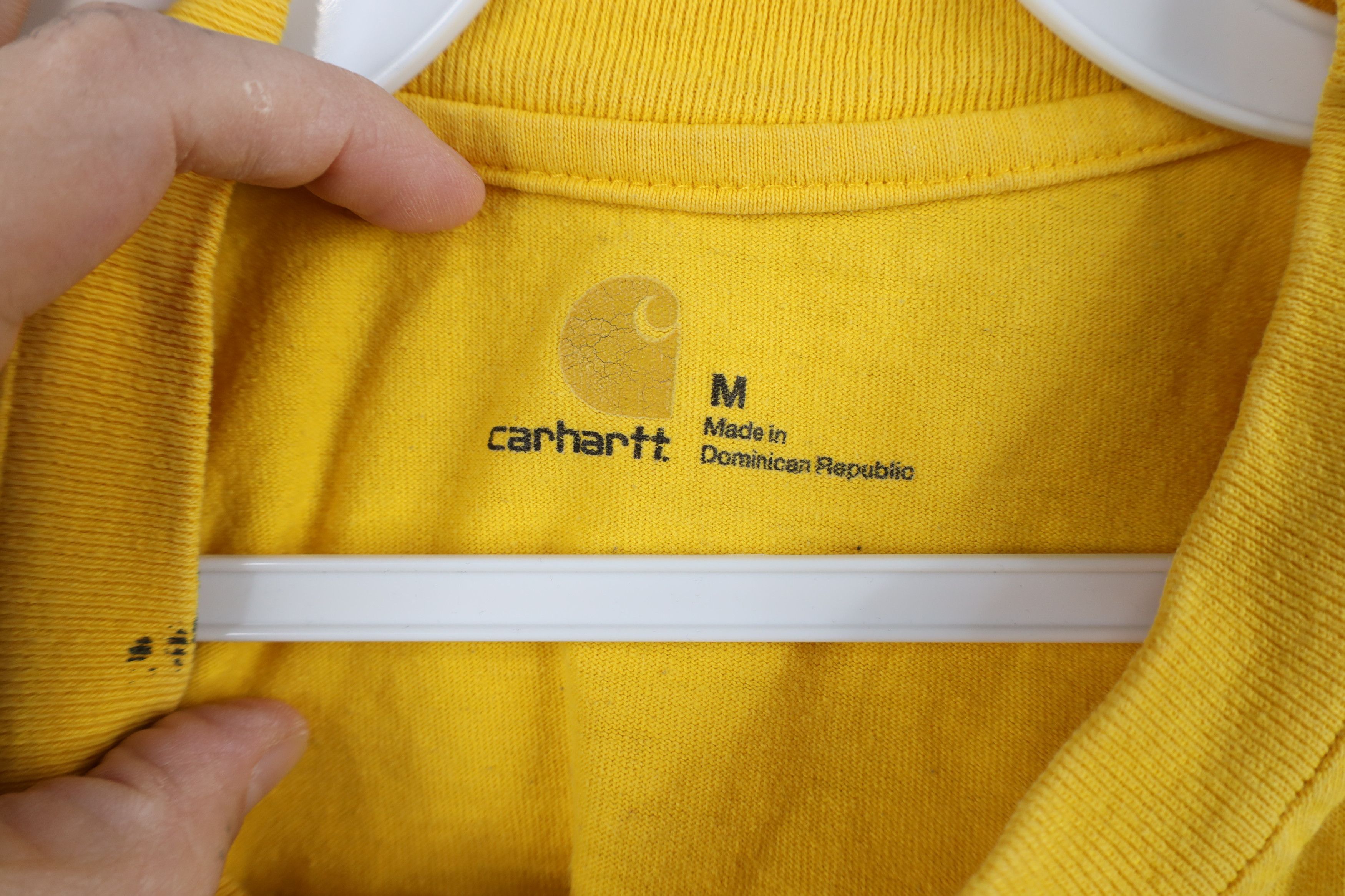 Carhartt Vintage Carhartt Spell Out Henley T-Shirt Cotton Yellow Size US M / EU 48-50 / 2 - 11 Thumbnail
