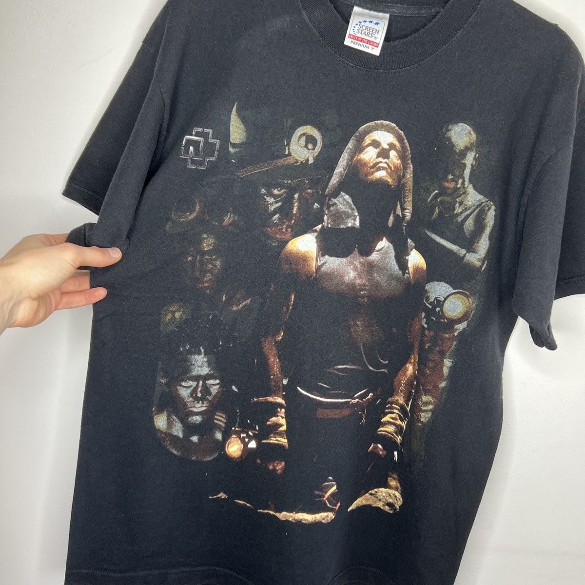 Band Tees × Vintage Vintage Rammstein Hier Kommt Die Sonne T Shirt Size US L / EU 52-54 / 3 - 6 Thumbnail
