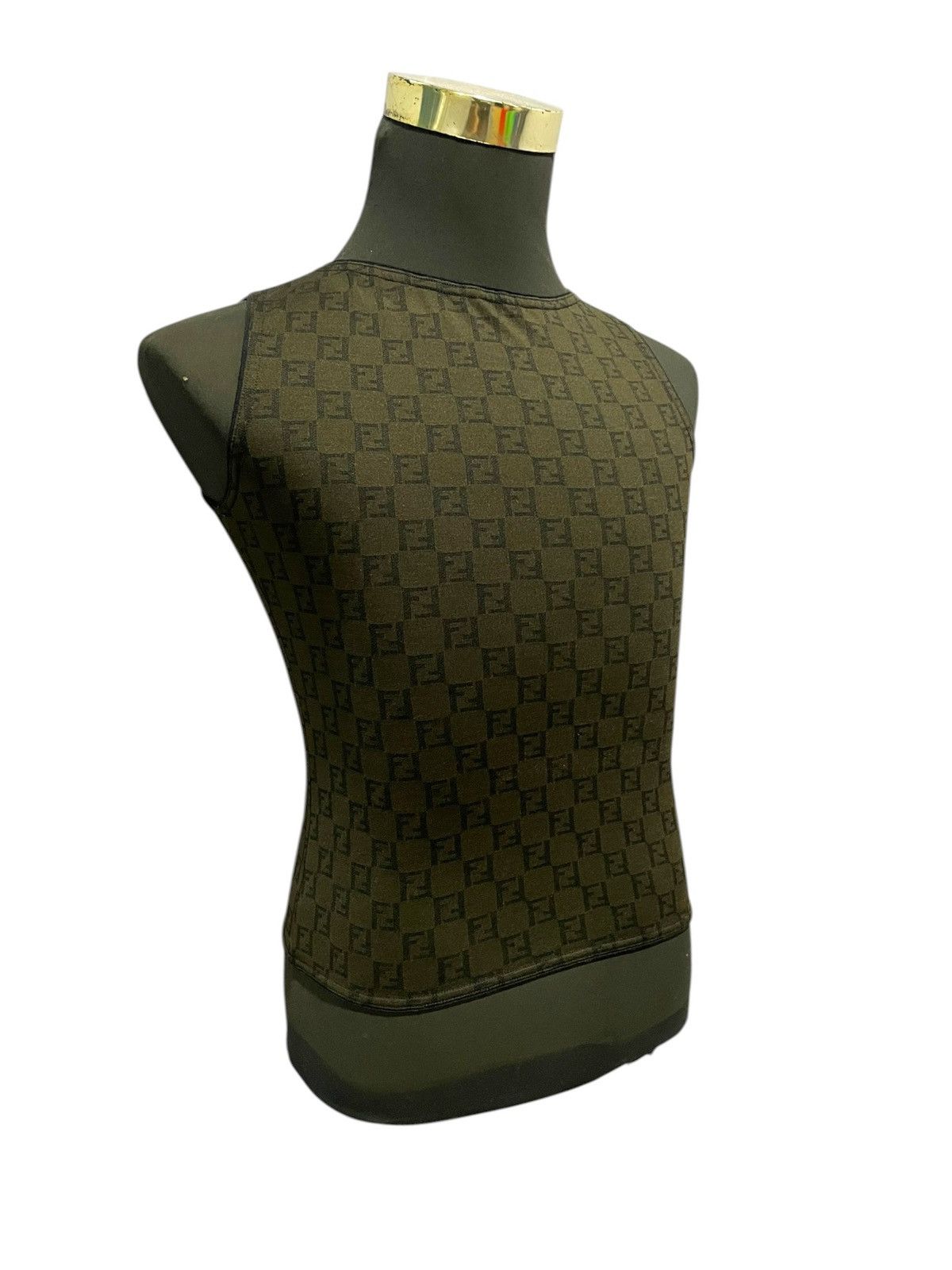 Fendi Fendi Monogram Luxury Iconic Retro Vintage 80/90s Tank Tops Size M / US 6-8 / IT 42-44 - 5 Thumbnail