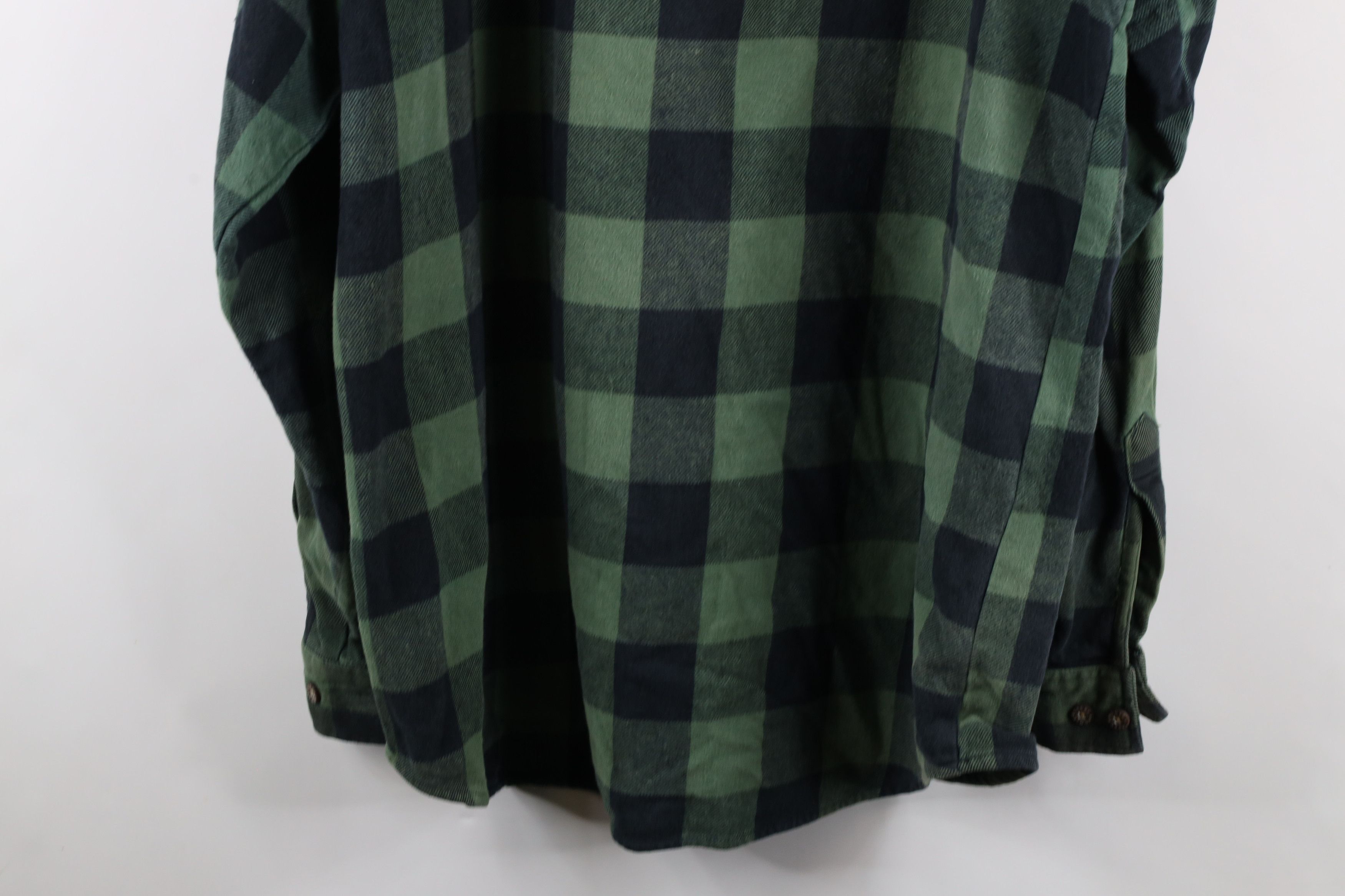 Vintage Vintage 90s Streetwear Heavyweight Flannel Button Shirt Size US XXL / EU 58 / 5 - 14 Thumbnail