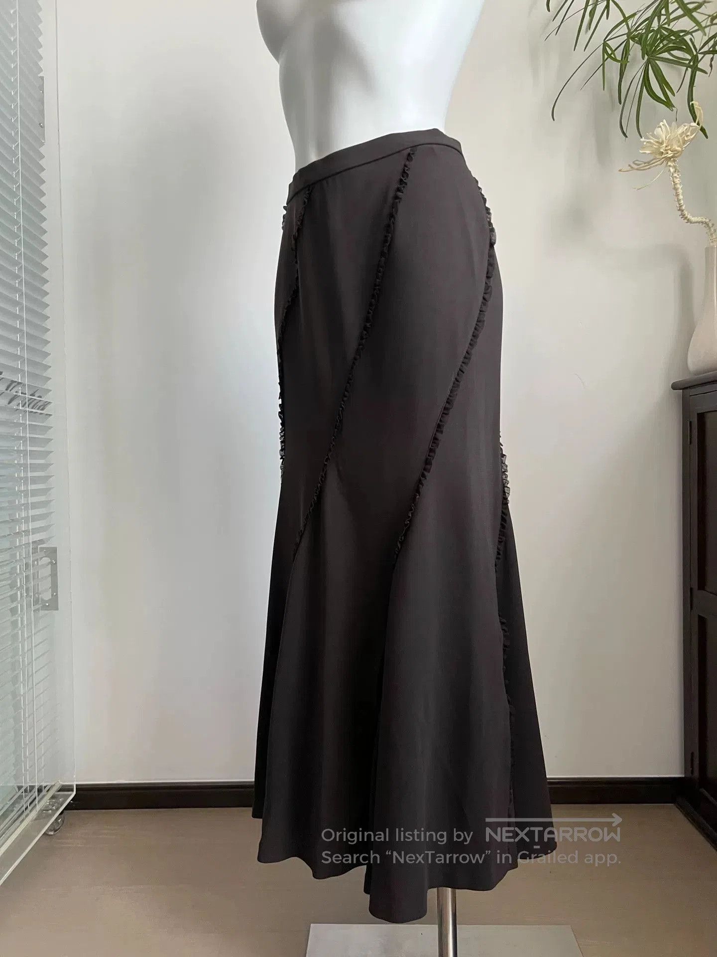 Other Vintage Diagonal Cut Fishtail Dress. Size 30" / US 8 / IT 44 - 3 Thumbnail