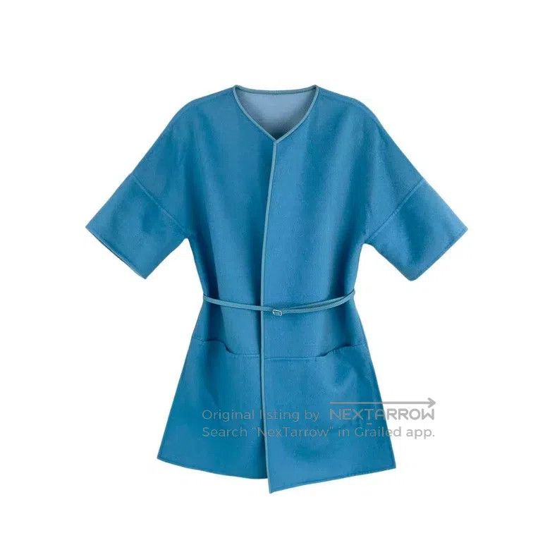 Loro Piana Loro Piana Blue Two-Sided Short Sleeve Jacket Size S / US 4 / IT 40 - 2 Thumbnail