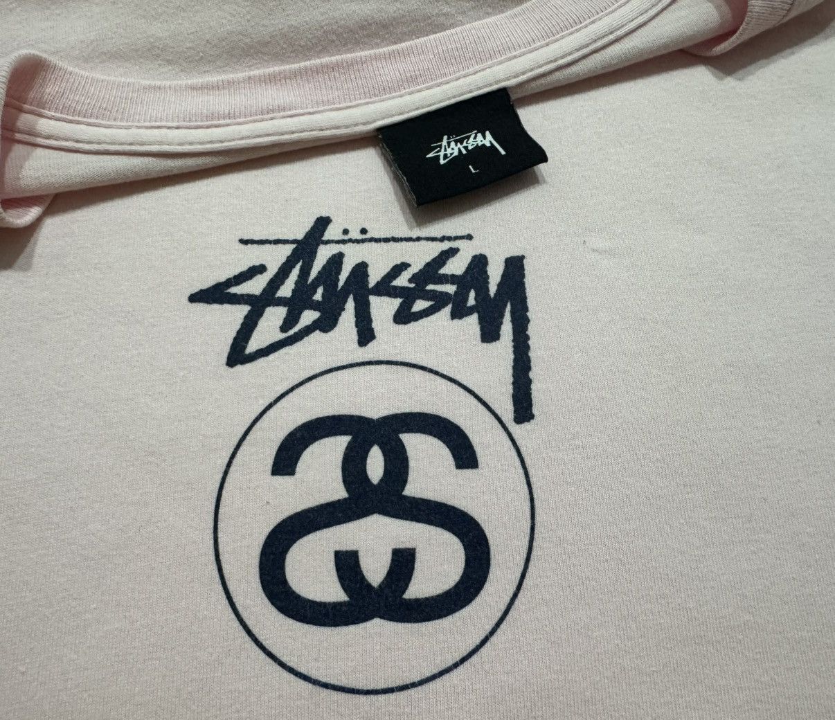 Stussy Stussy Pink Spell Out Logo Size US L / EU 52-54 / 3 - 3 Thumbnail