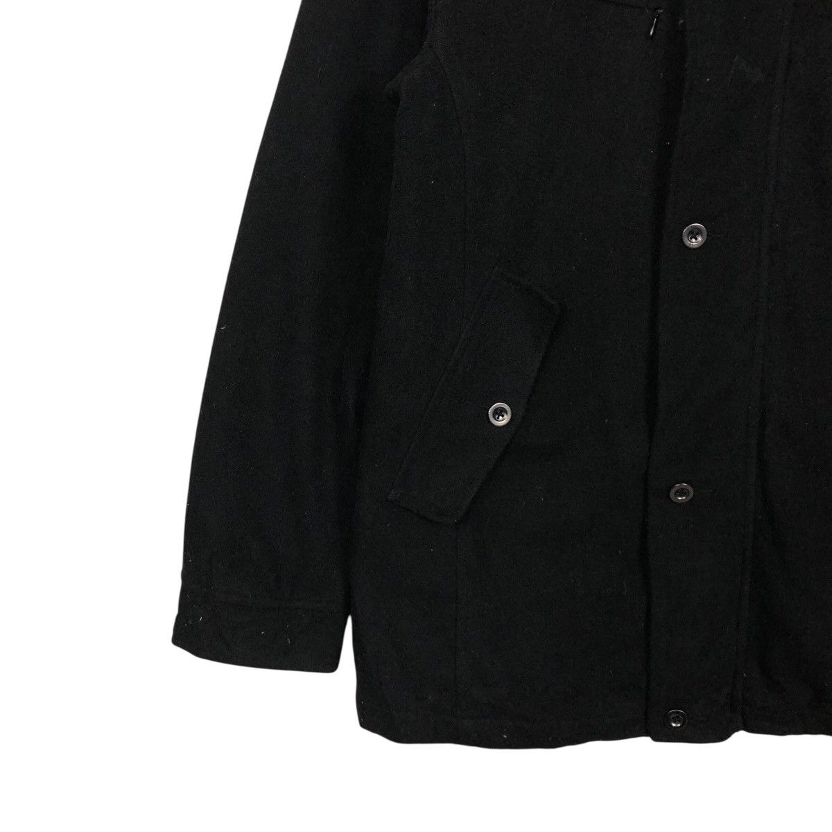 In The Attic 📌Rich Black Vintage Wool Biker Jacket In The Attic Punk Cut Size US L / EU 52-54 / 3 - 5 Thumbnail