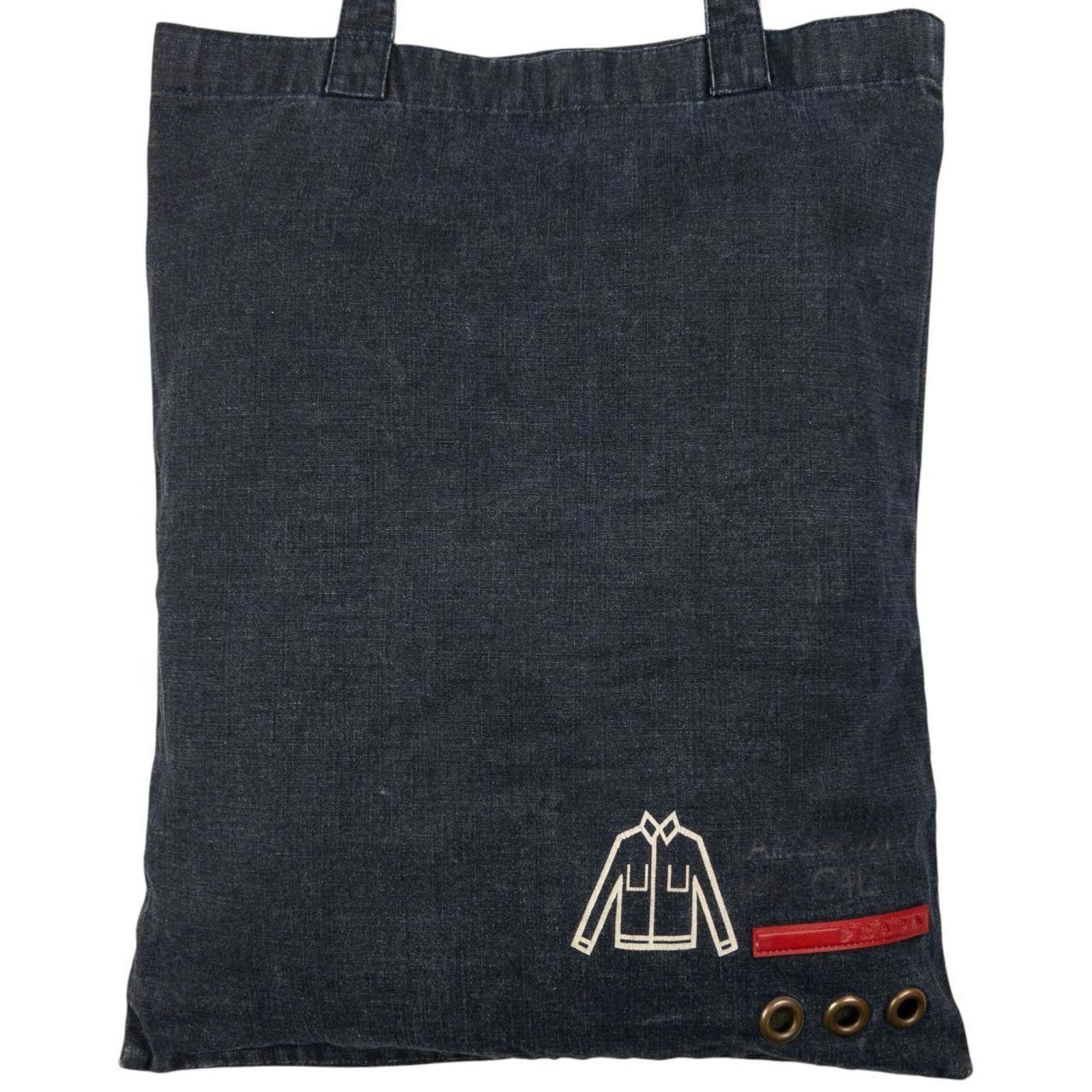 Prada Vintage Prada Sport Denim Tote Bag Size ONE SIZE - 1 Thumbnail