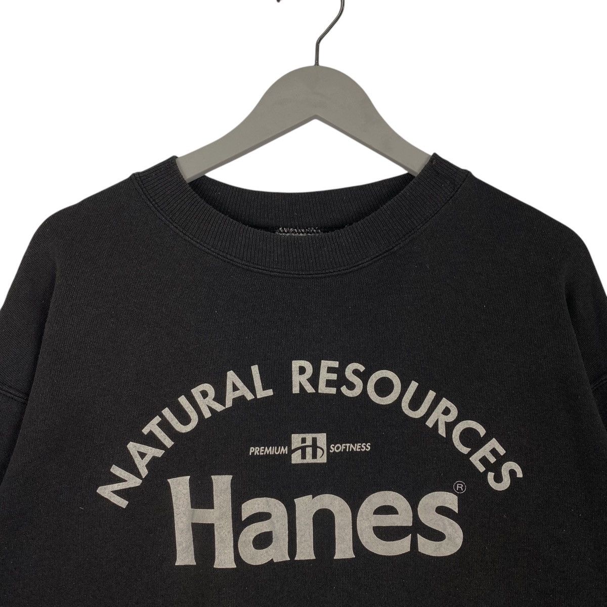 Hanes × Vintage Vintage Hanes Activewear Graphic Crewneck Sweatshirt Black Size L / US 10 / IT 46 - 5 Thumbnail