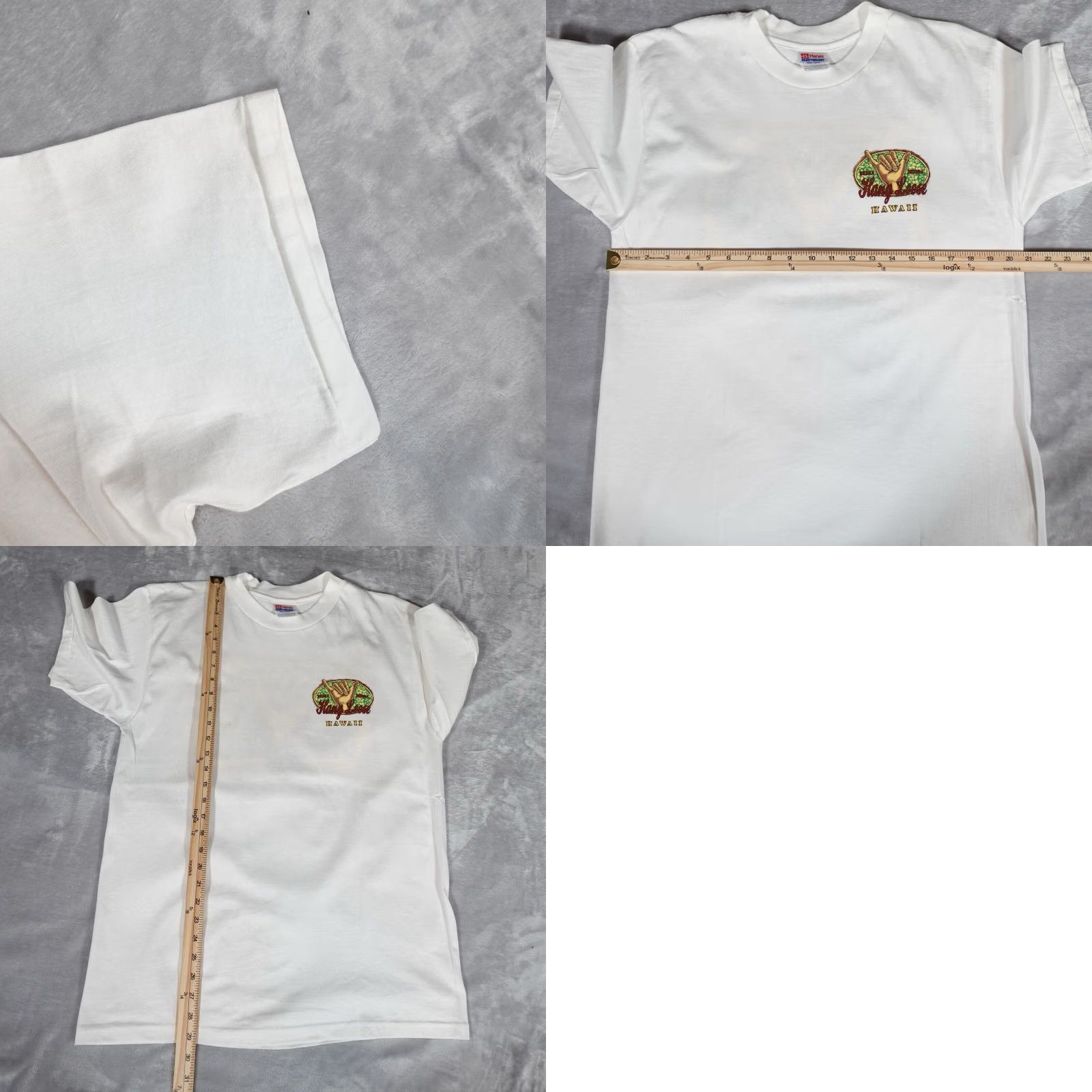 Vintage VINTAGE Hawaii T-Shirt Men L Slim Fit White 90s Graphic Print Crew Neck Summer Size US L / EU 52-54 / 3 - 8 Thumbnail