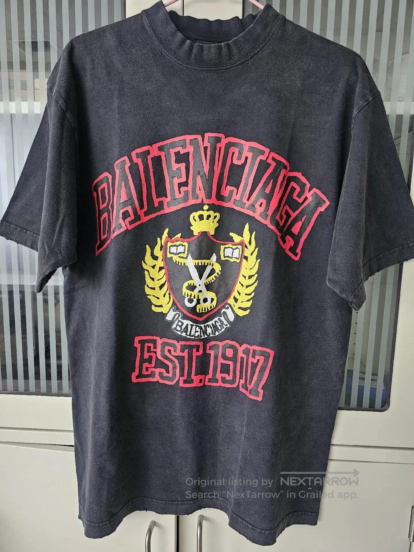 Balenciaga Balenciaga Black Vintage Short Sleeve T. Size US XS / EU 42 / 0 - 2 Thumbnail