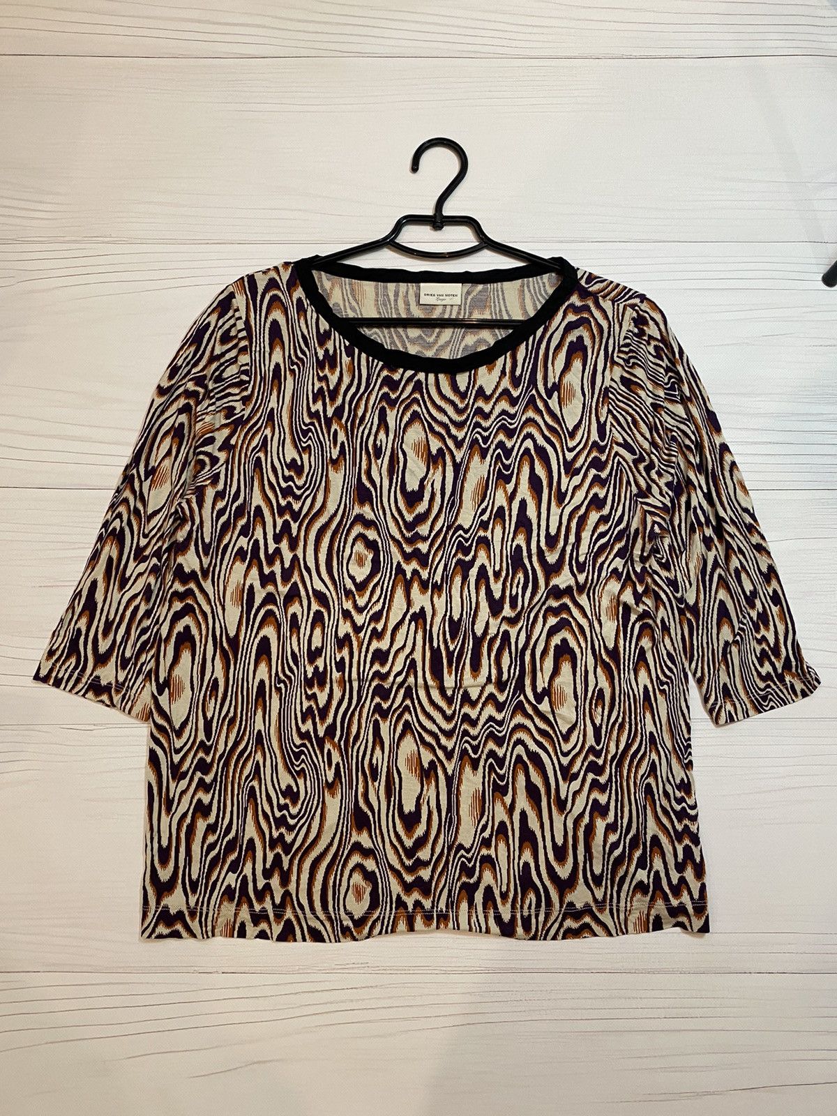 image of Archival Clothing Dries Van Noten Unsual Print Design Blouse, Women's (Size Large)