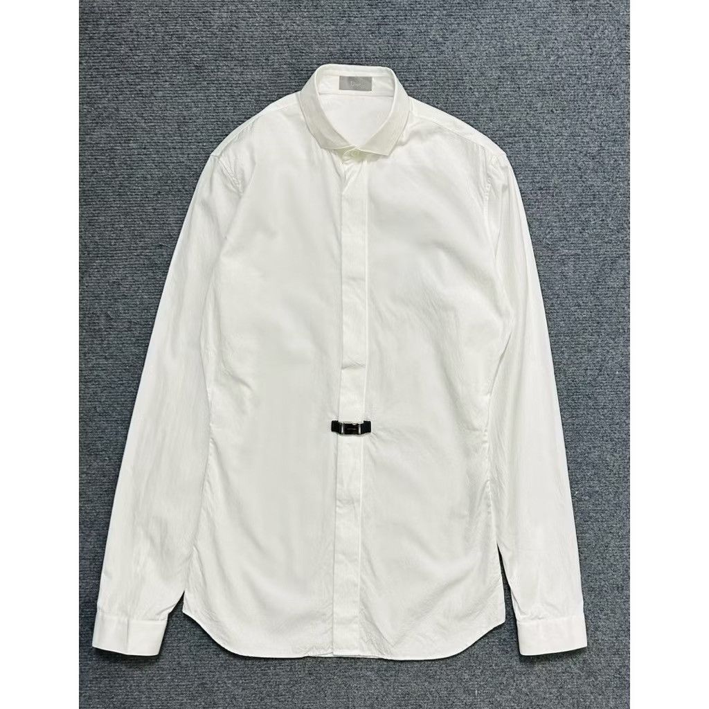 Dior Dior Homme FW06 Buckle Strap Shirt Size US S / EU 44-46 / 1 - 1 Thumbnail