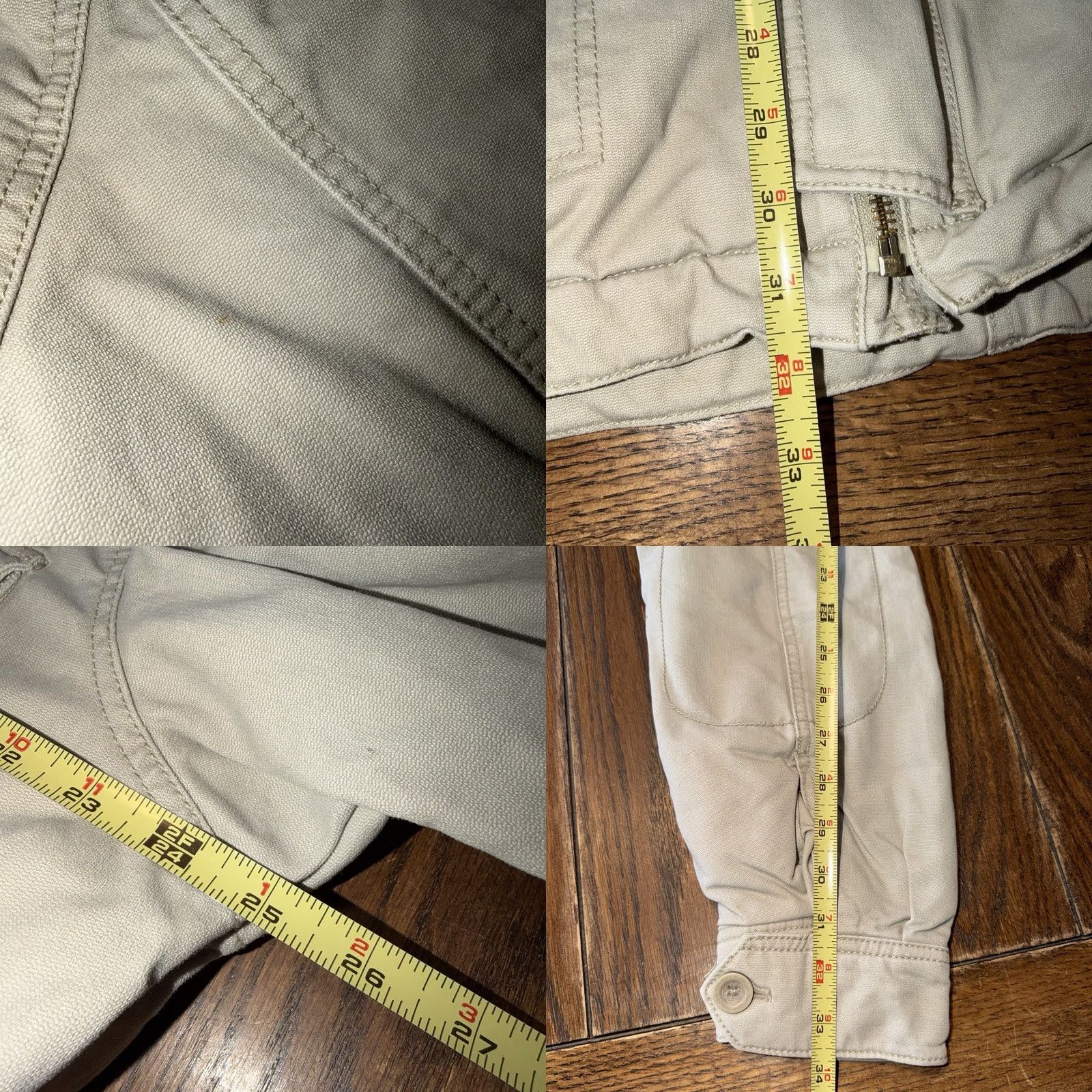 Timberland VINTAGE Timberland Work Jacket Canvas Men’s Large Embroidered Logo 90’s Beige L Mens Size US L / EU 52-54 / 3 - 8 Thumbnail