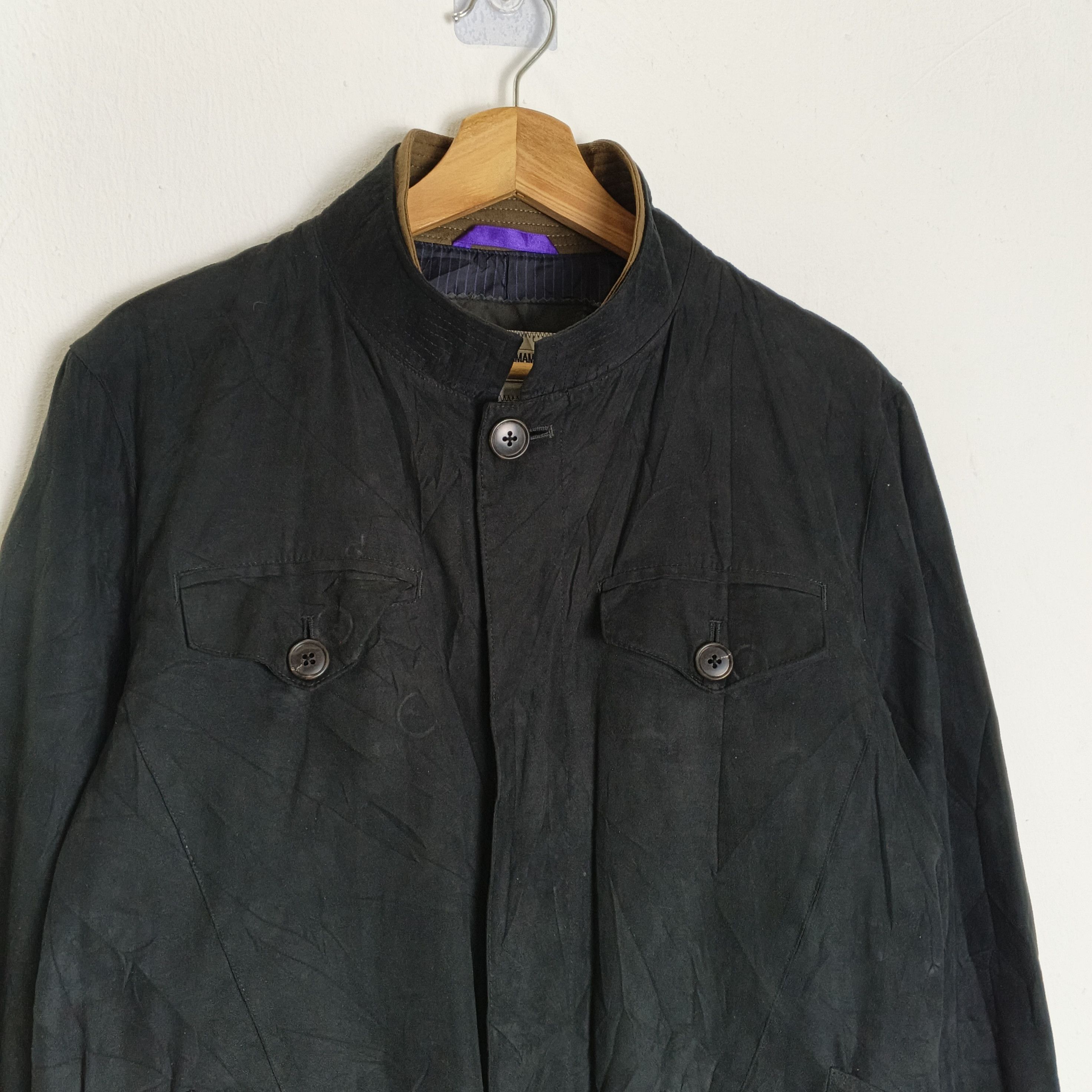 Yohji Yamamoto Vintage Kansai Yamamoto Faux Suede Buckle Jacket Size US L / EU 52-54 / 3 - 2 Thumbnail