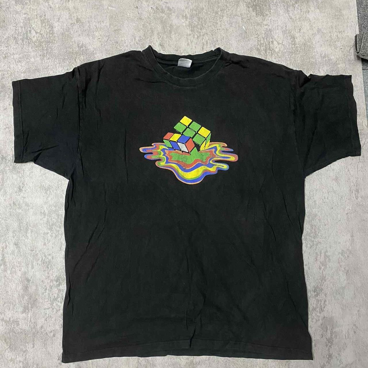 Other Black vintage Rubik's cube graphic tee #90s Size US XL / EU 56 / 4 - 1 Thumbnail