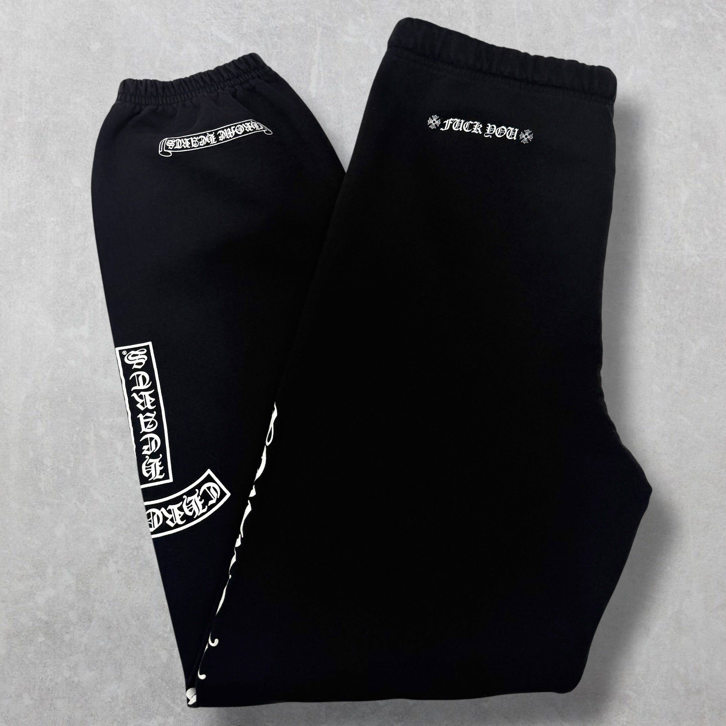 Chrome Hearts Chrome Hearts Vertical T-Bar Sweatpants Black XL Size US 36 / EU 52 - 1 Thumbnail
