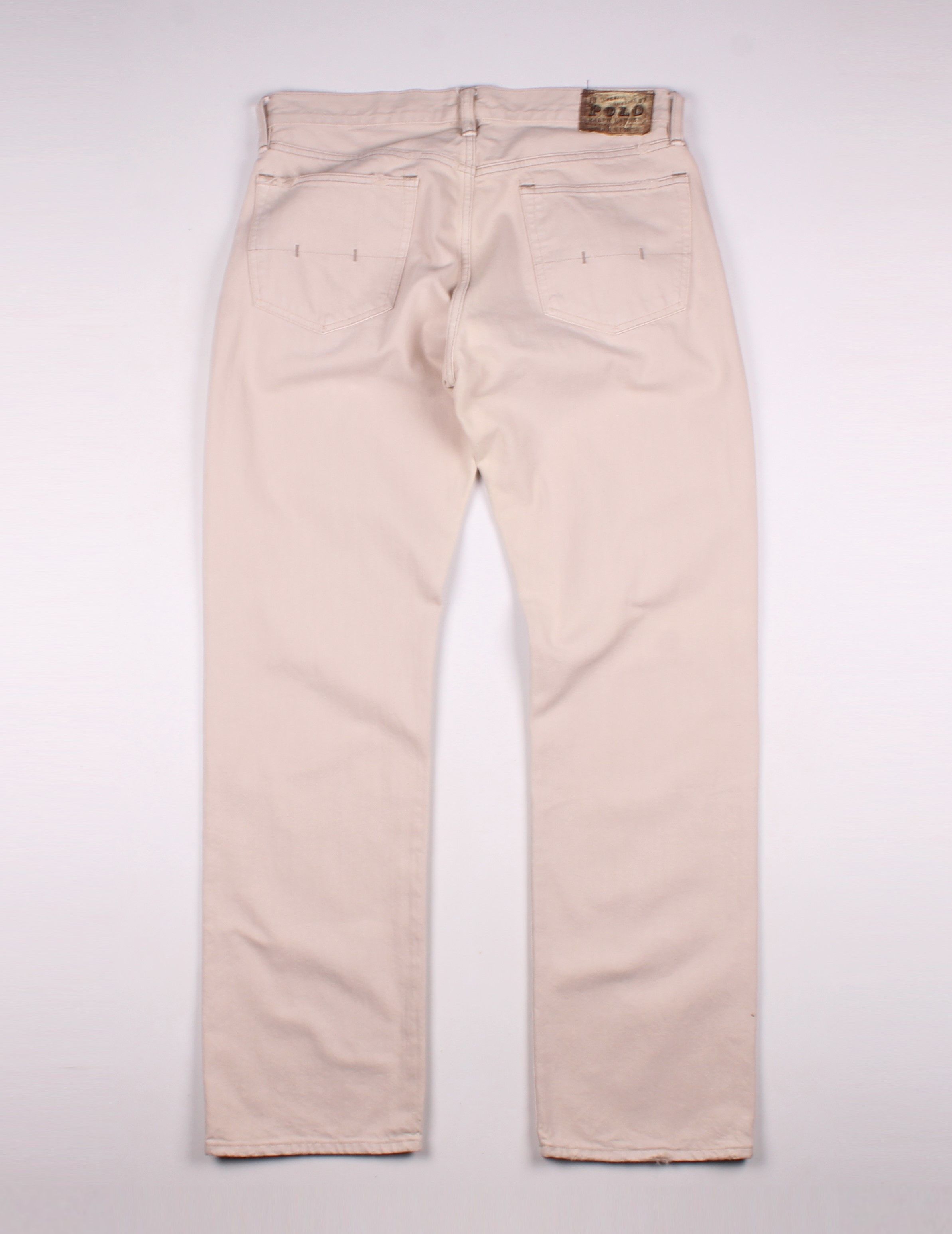 Polo Ralph Lauren Vintage Polo Ralph Lauren Beige Classic Fit Denim Jeans Size US 33 - 8 Thumbnail