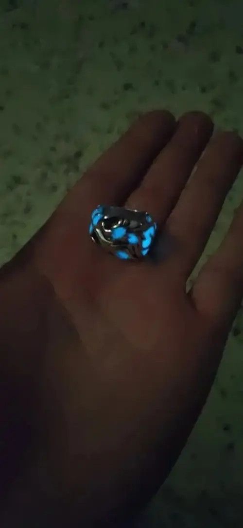 Other Adjustable Blue Luminous Dragon Ring Size ONE SIZE - 3 Thumbnail