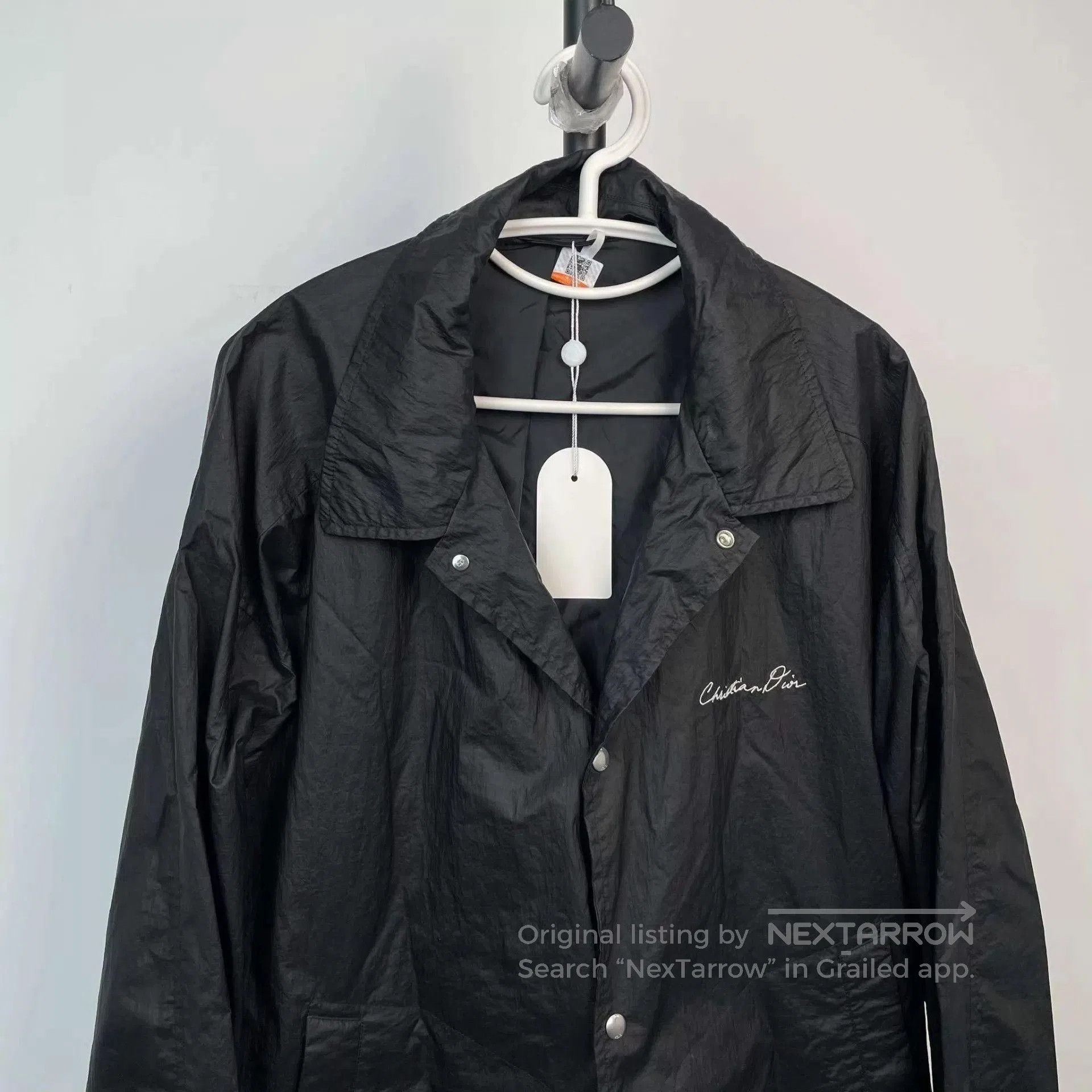 Dior Black Lightweight Button-Front Jacket - Size L. Size US L / EU 52-54 / 3 - 8 Thumbnail