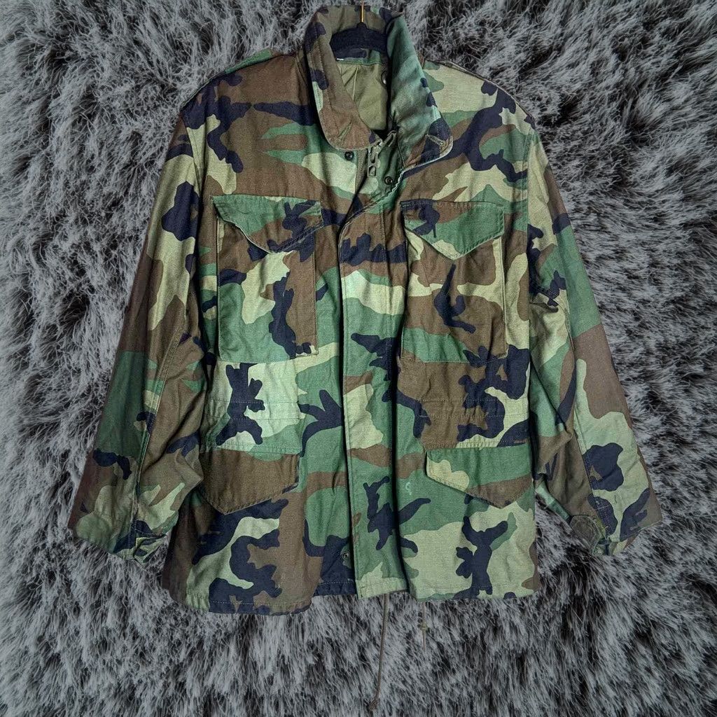 Us Army Military Field Jacket Mens Small Short Green Camouflage Parka Woodland, Men's (Size 29)