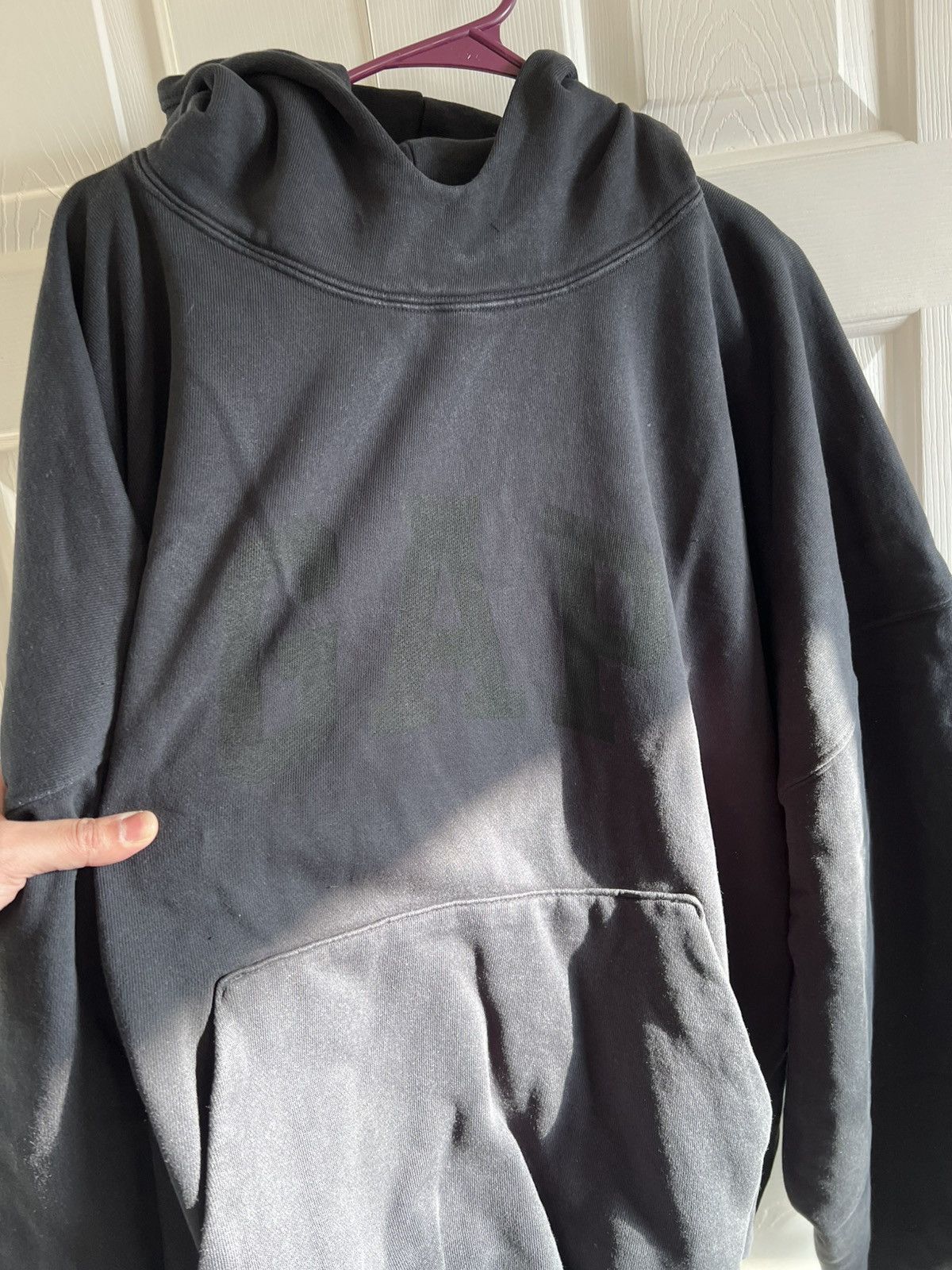 Balenciaga × Gap × Yeezy Imperfect Washed Black YZY Yeezy Gap Balenciaga Dove Hoodie Size US L / EU 52-54 / 3 - 6 Thumbnail