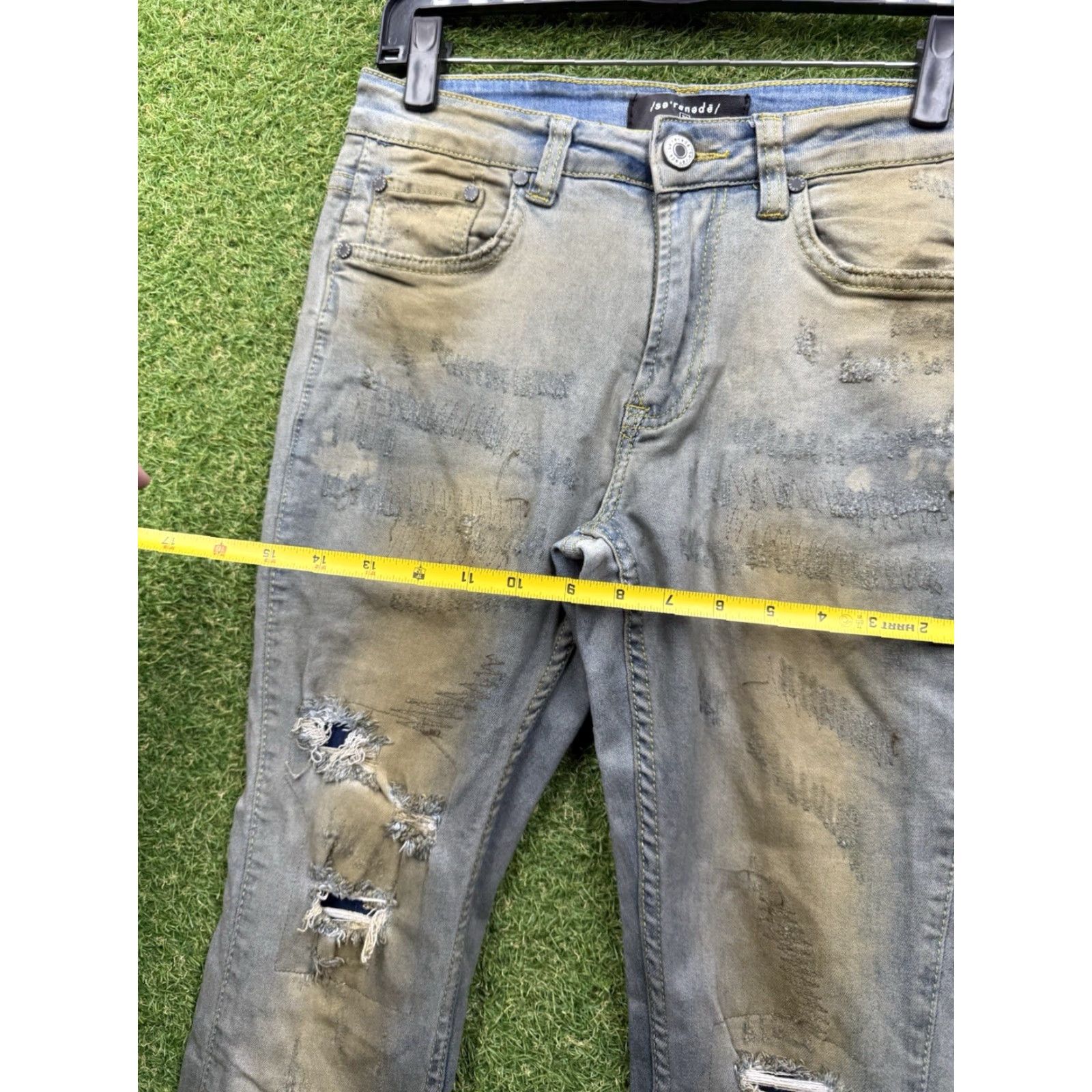 Vintage VINTAGE Serenade Jeans Mens 30 Distressed Bootcut Blue Denim Slim 5-Pocket Grunge Punk Streetwear 90s Mens Size US 30 / EU 46 - 3 Thumbnail