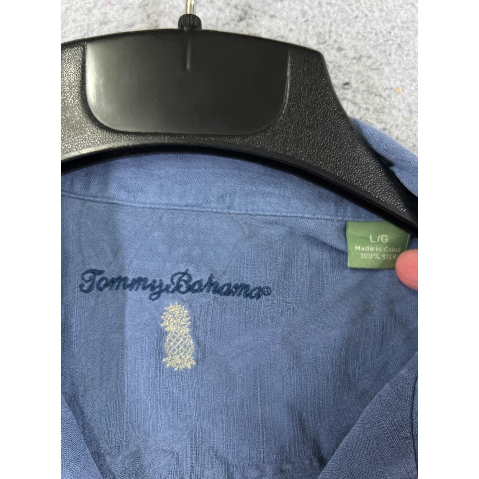 Tommy Bahama Tommy Bahama Shirt Men Large Blue Floral Palm 100% Silk Hawaiian Beach Vacation Size US L / EU 52-54 / 3 - 7 Thumbnail