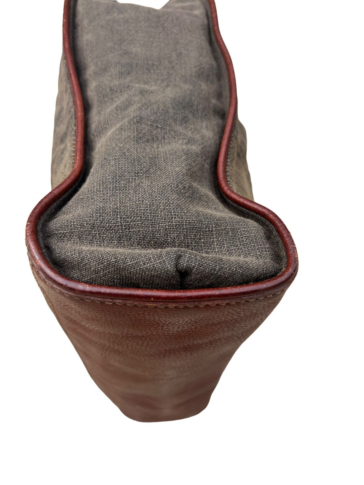Leather Genten Japan Hybrid Canvas Leather Bag Size ONE SIZE - 6 Thumbnail