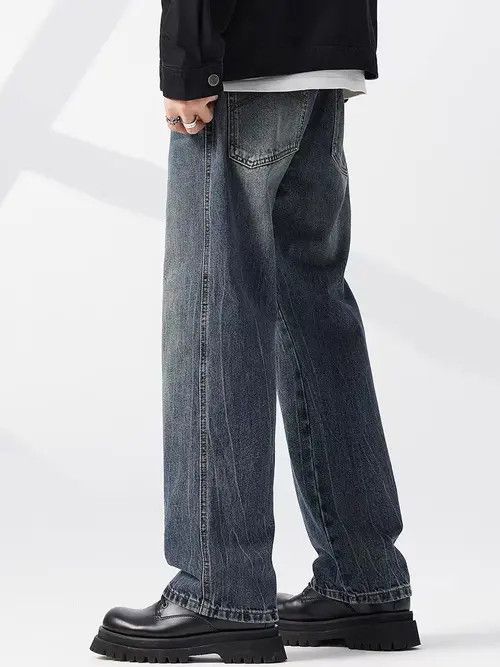 Jean Vintage High Street Wash Distressed Jeans Size US 30 / EU 46 - 2 Thumbnail