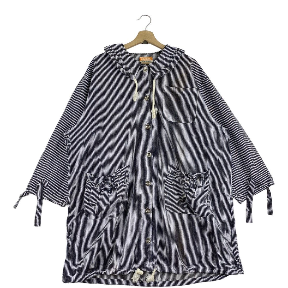 Japanese Brand DOMIEL SPORTS CLUB Japanese Brand Hickory Light Coat Jacket Size 3XL / US 20-22 - 1 Thumbnail