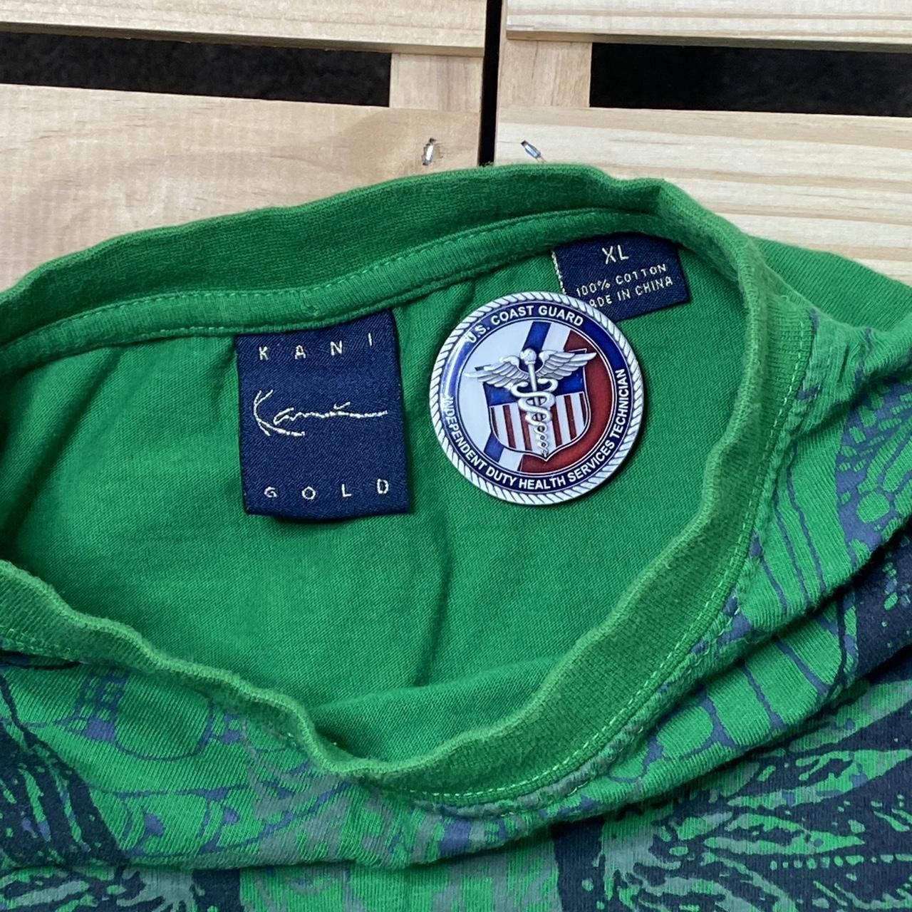 Other Kani Gold Green Y2K Hip Hop Tee Size XL Size US XL / EU 56 / 4 - 3 Thumbnail
