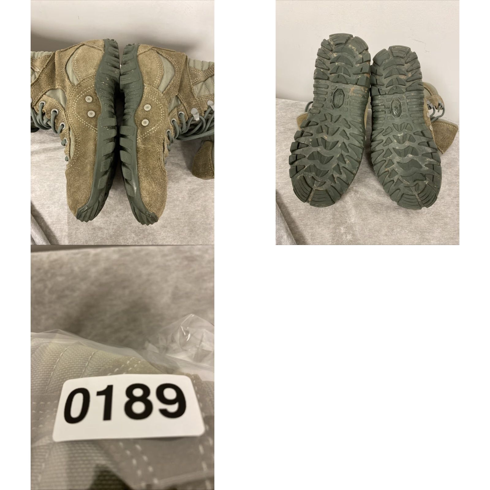 Vibram Belleville Boots Mens Sz 5 Sage Green Vibram 693 Military Combat Leather Lace Up Casual Shoes Mens Size US 5 / EU 37 - 8 Thumbnail