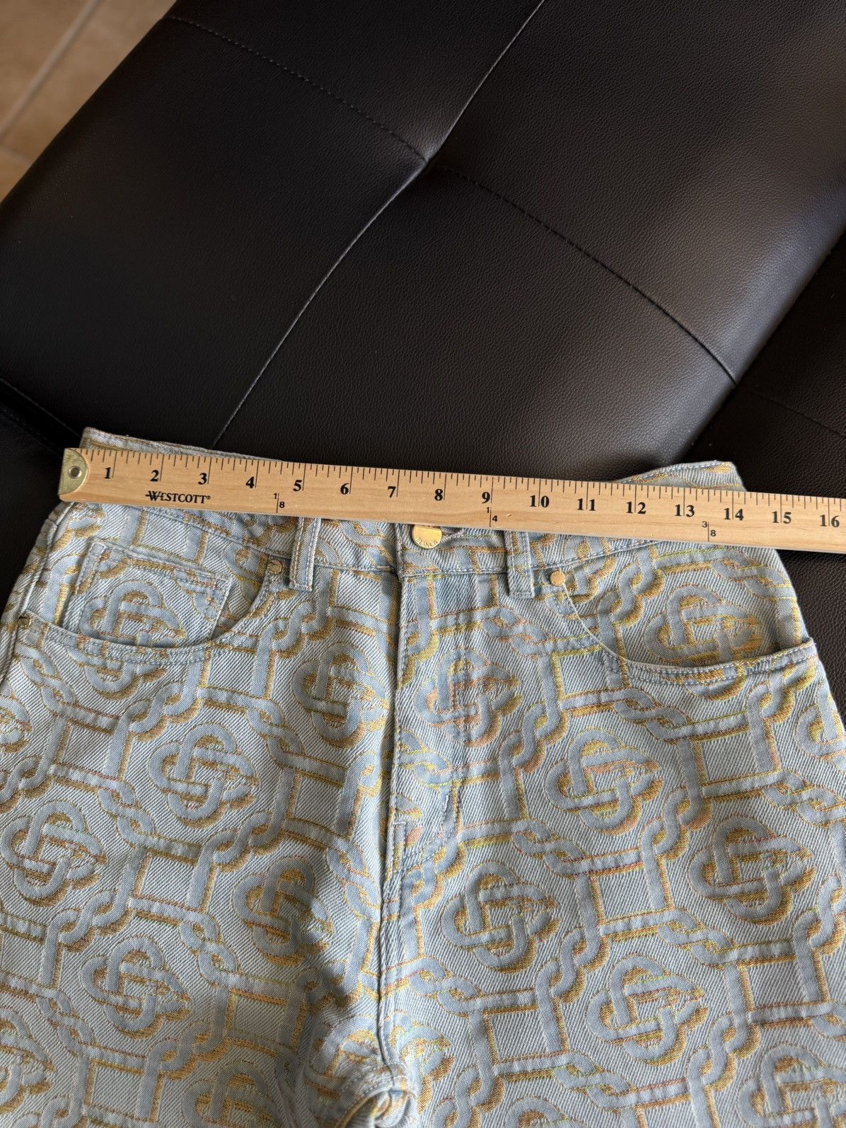 Casablanca Casablanca Jeans Size 30 Monogram Print Straight-leg $950 Size US 30 / EU 46 - 18 Thumbnail