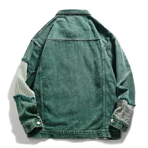 Japanese Brand Ezawa Hip Hop Distressed Denim Jacket Vintage Harajuku Size US L / EU 52-54 / 3 - 6 Thumbnail