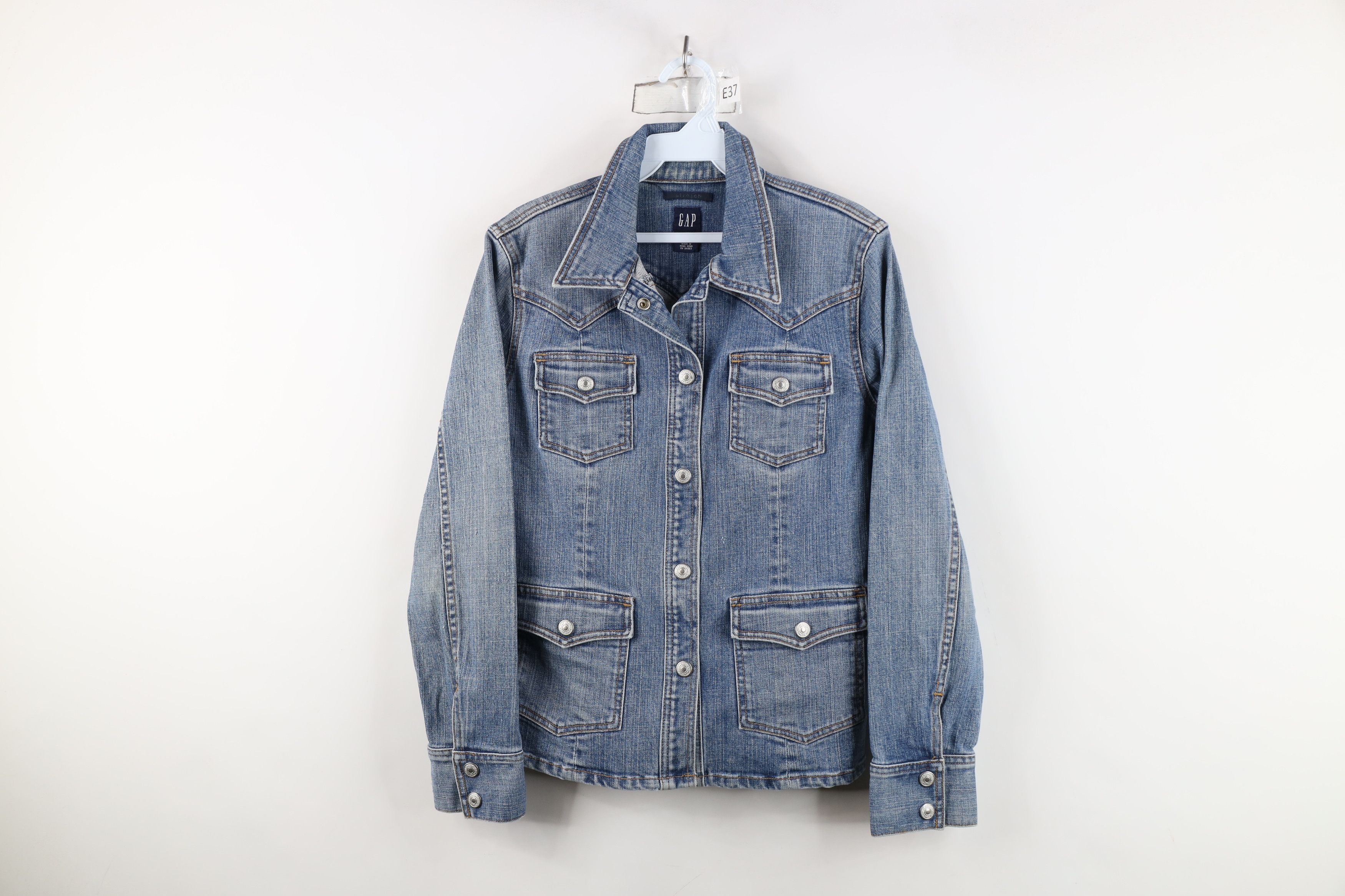 Gap Vintage Y2K 2003 Gap Stretch Western Denim Jean Jacket Size S / US 4 / IT 40 - 1 Thumbnail