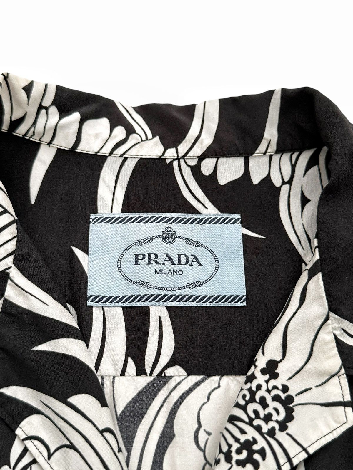 Prada Sample? Rare Viscose Version Flaming Camp Shirt Size US L / EU 52-54 / 3 - 3 Thumbnail