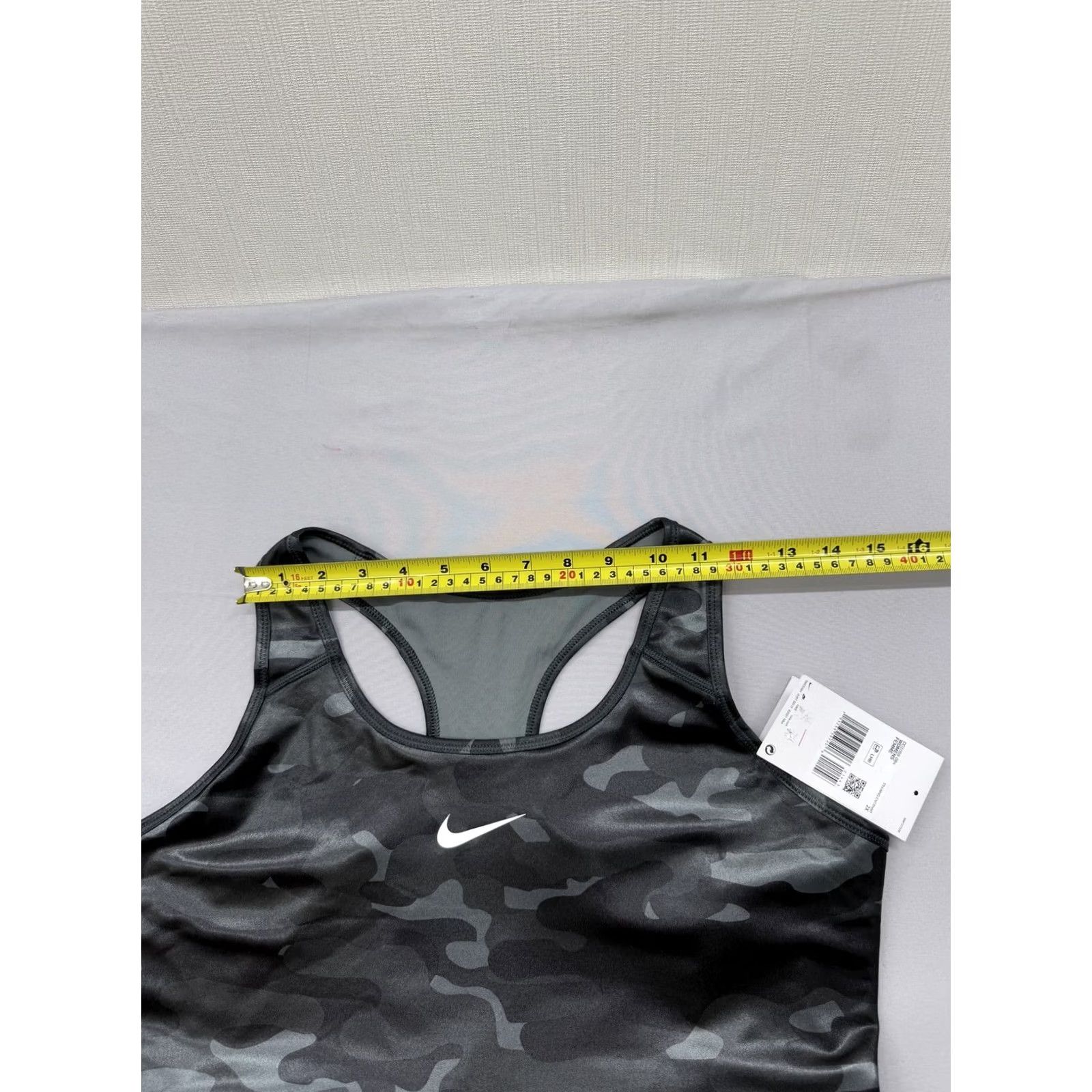 Nike Nike Black Camo Sports Bra XXL High Neck Dri-Fit Swoosh Medium Support Women Size ONE SIZE - 5 Thumbnail