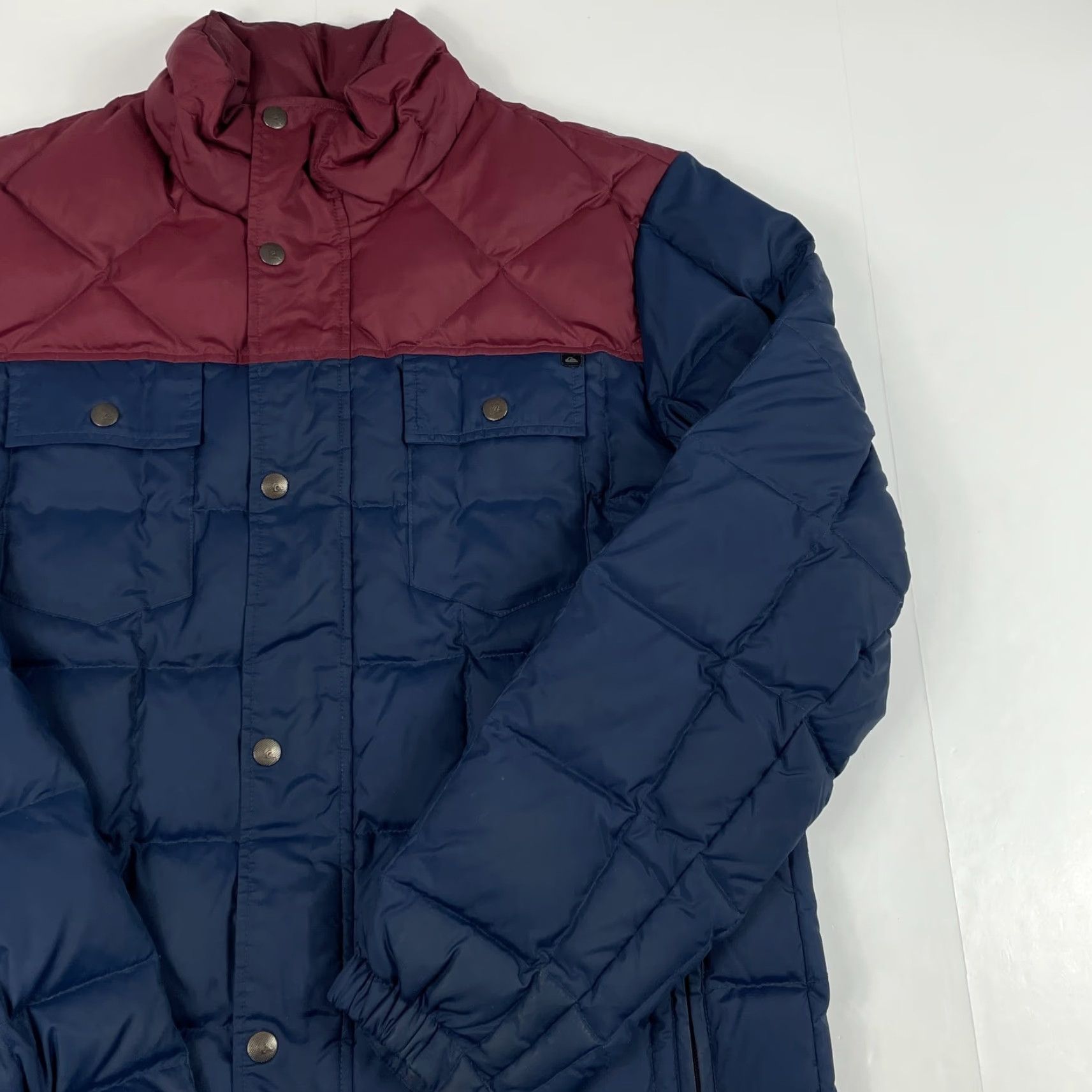 Quiksilver Quiksilver Jacket Men S Blue Down Puffer Full Zip Hiking Skiing Camp Quilted Size US S / EU 44-46 / 1 - 3 Thumbnail